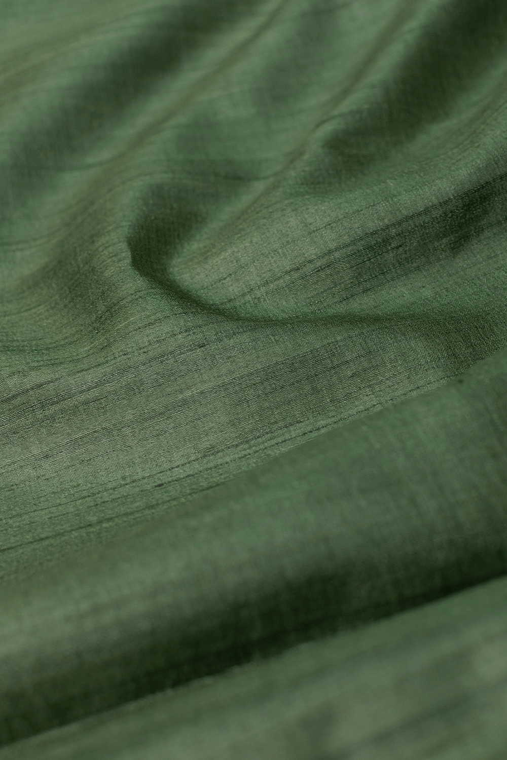 Pickel Green Handspun Gicha Tussar Silk Fabric