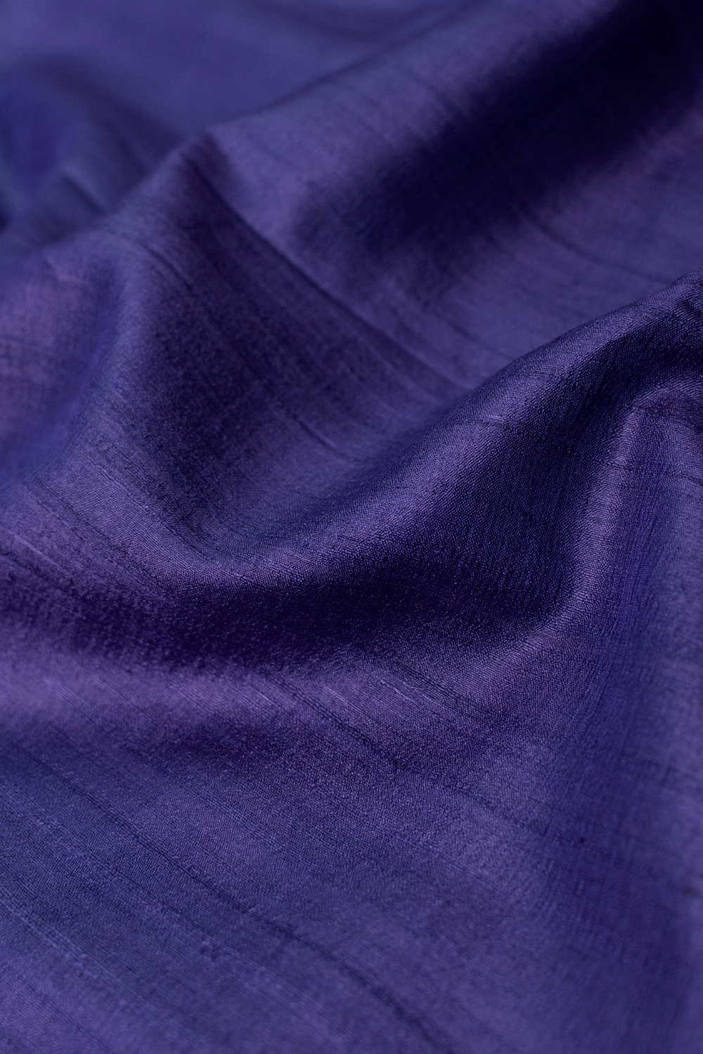 Velvet Purple Handspun Gicha Tussar Silk Fabric - Image 2