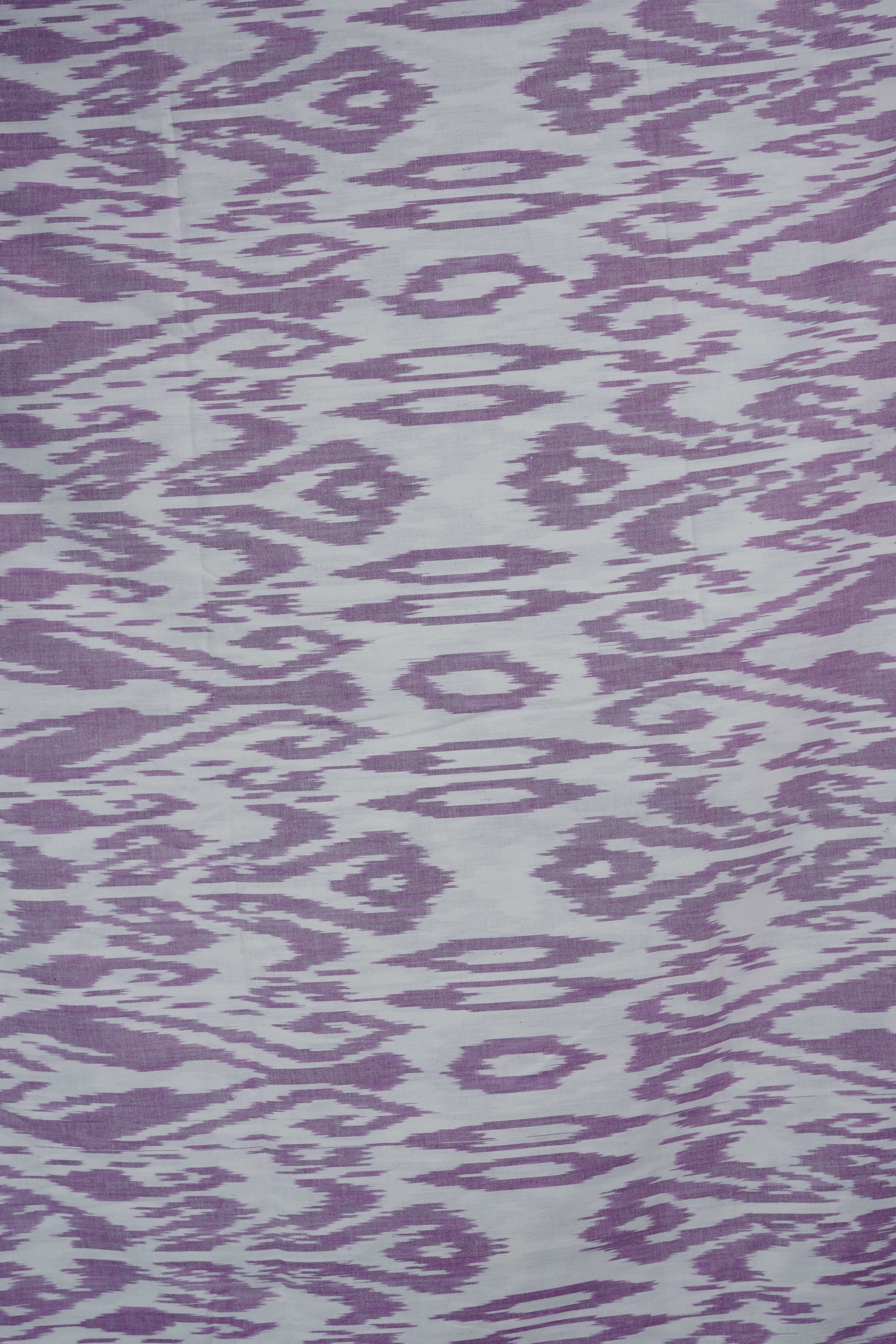 Purple Whisper Ikat Cotton Fabric - Image 2