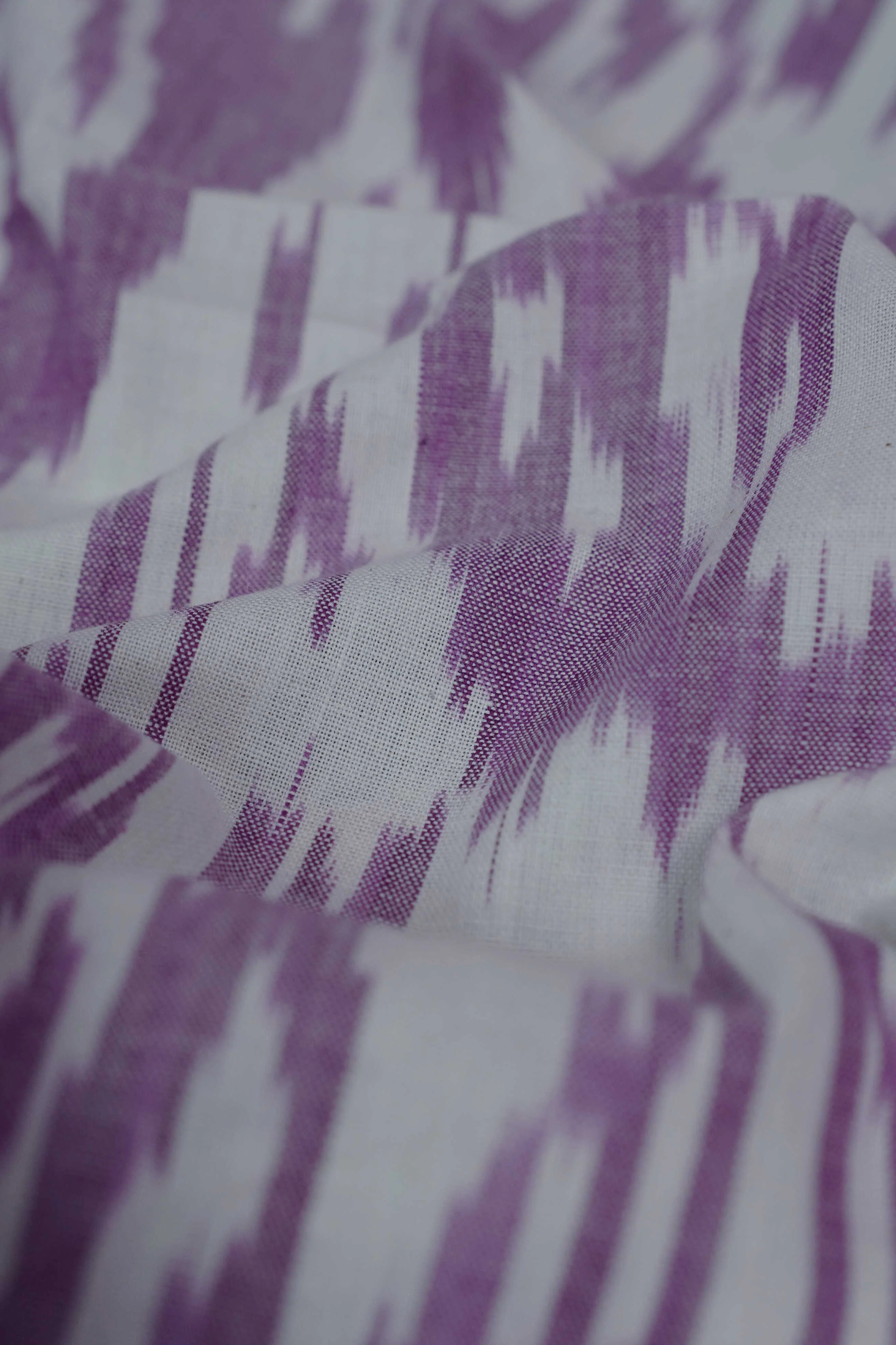Purple Whisper Ikat Cotton Fabric - Image 3