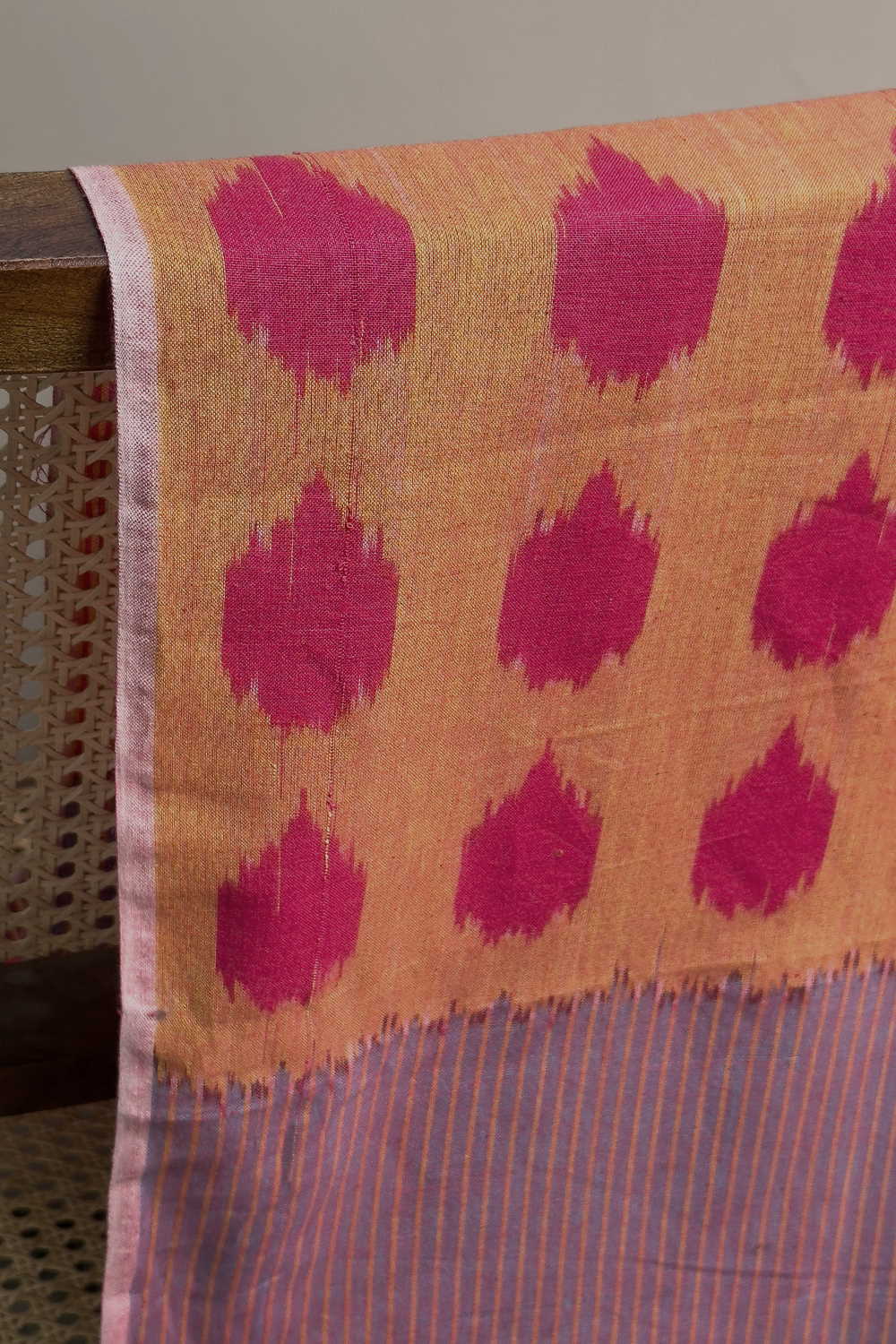 Multi - Colored Pattern Ikat Cotton Fabric