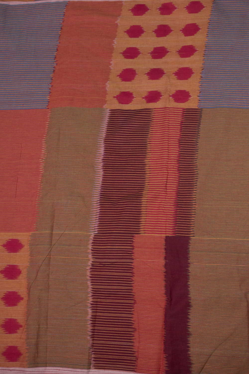 Multi - Colored Pattern Ikat Cotton Fabric - Image 2