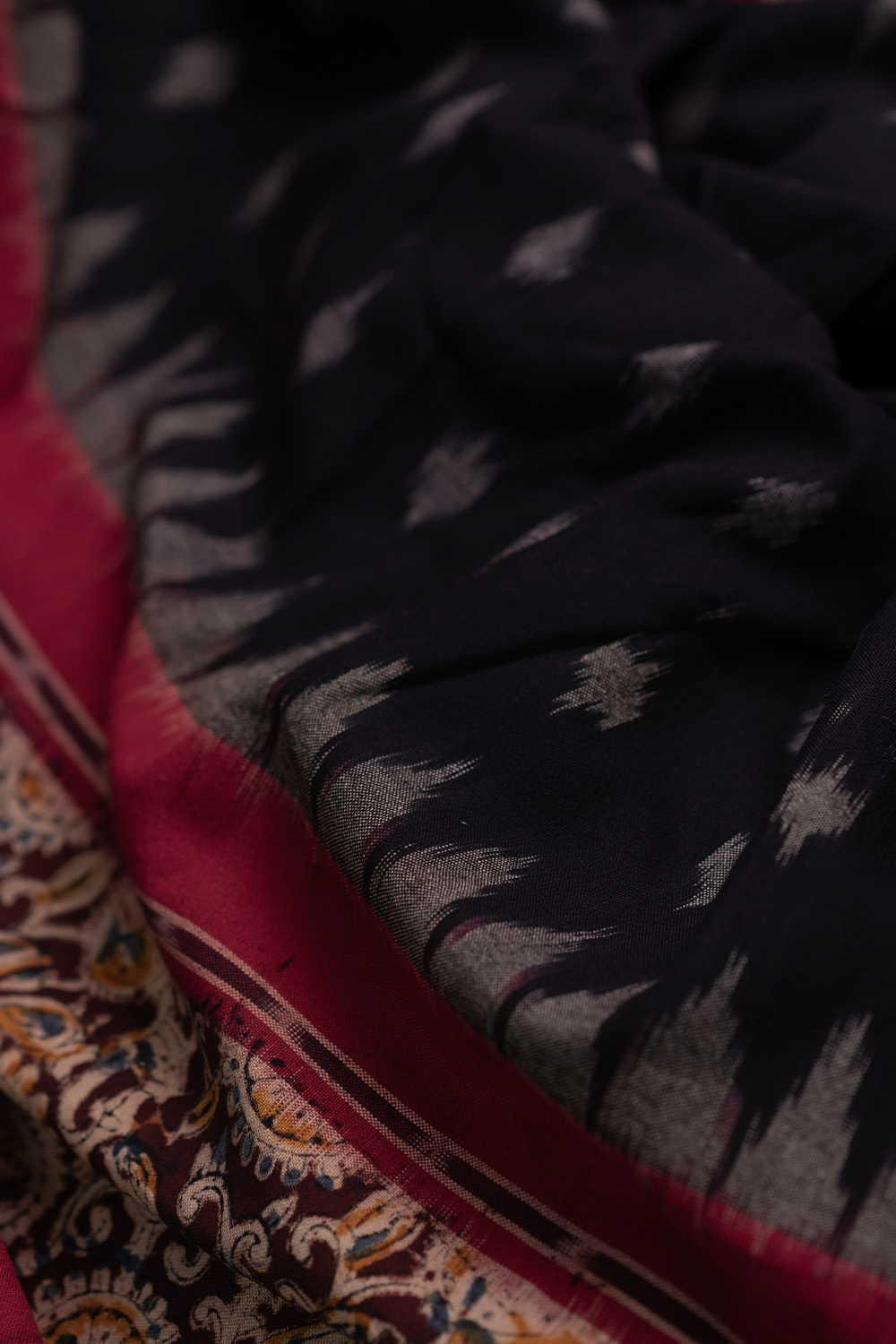 Printed Border with Ikat Cotton Fabric - Image 2
