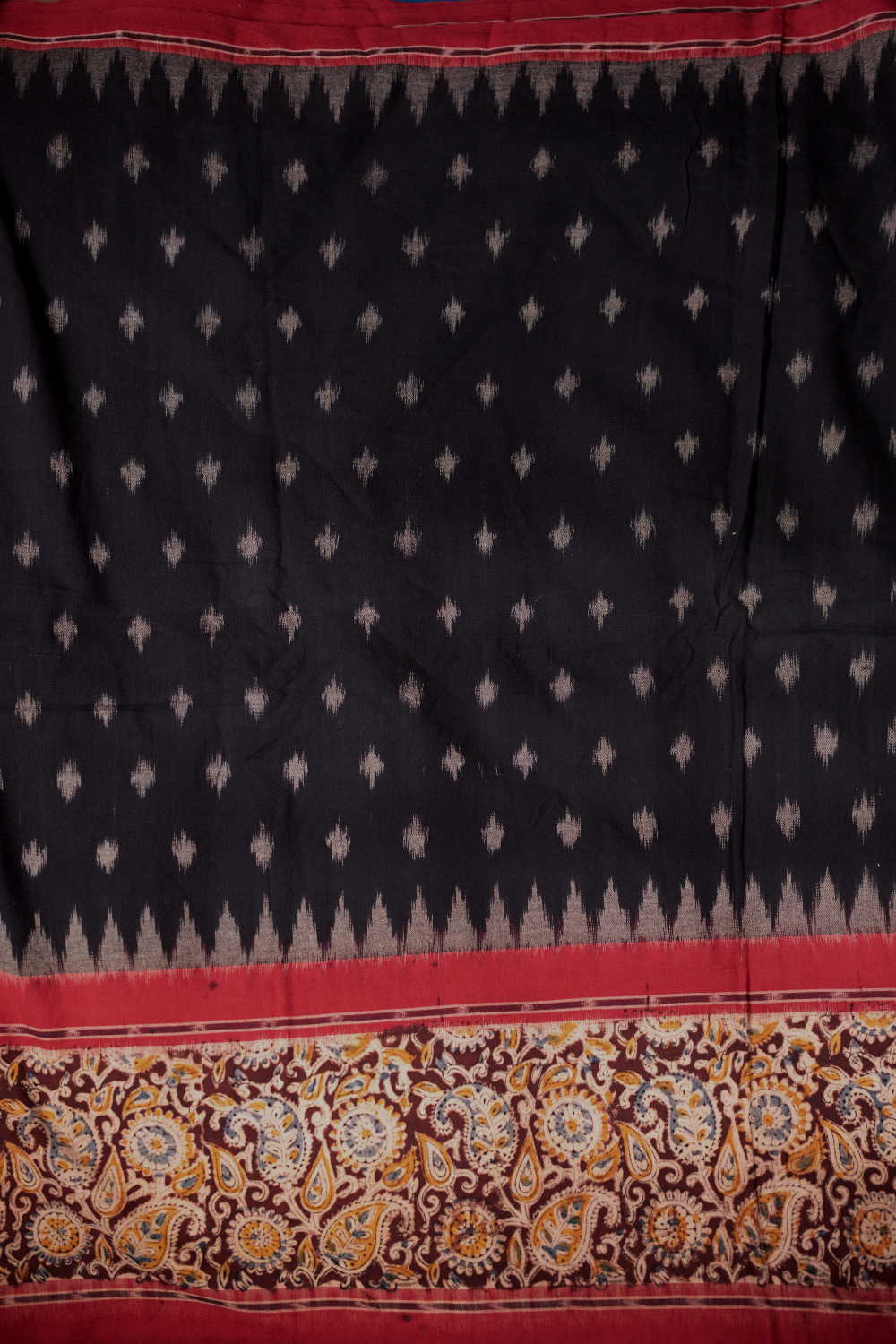 Printed Border with Ikat Cotton Fabric - Image 3