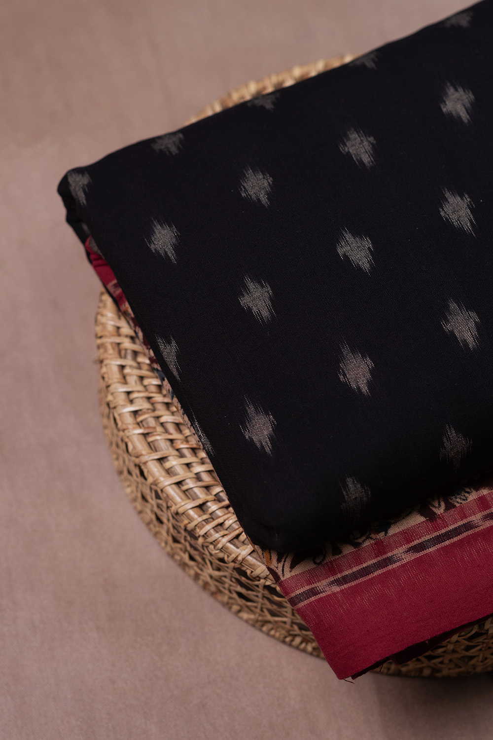 Printed Border with Ikat Cotton Fabric - Image 4