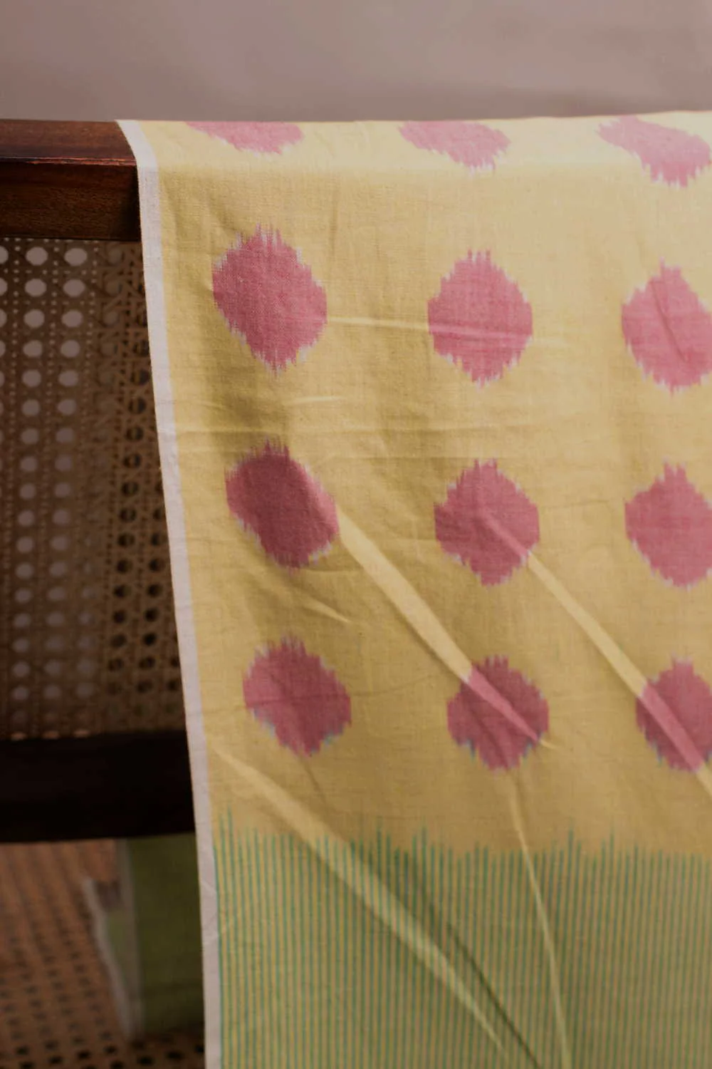 Patterned - Jungle Blocks Ikat Cotton Fabric - Image 2