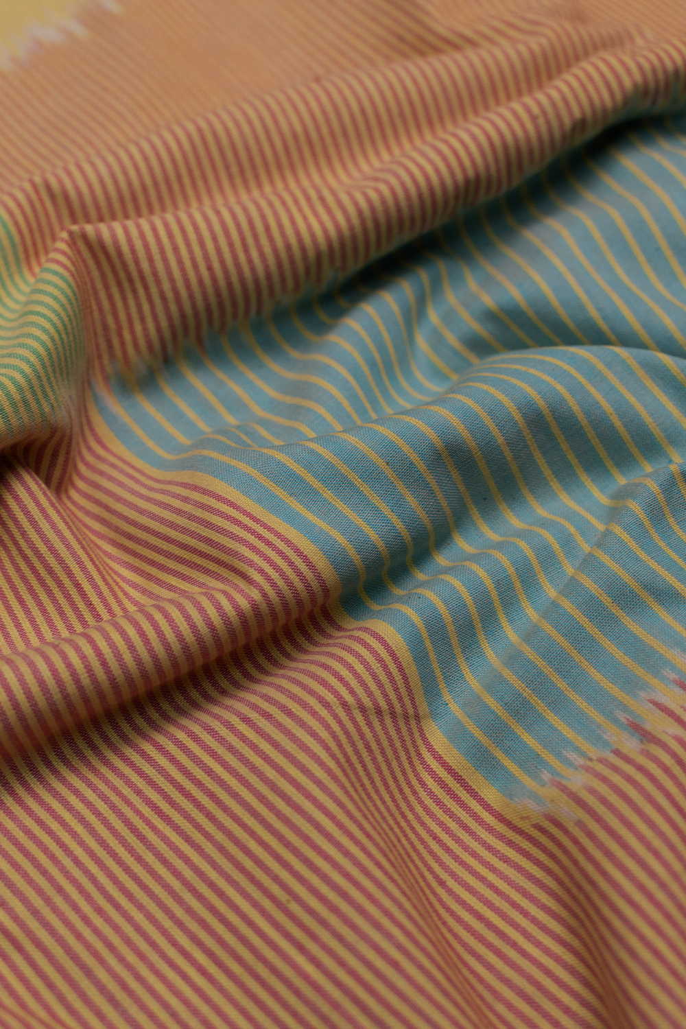 Patterned - Jungle Blocks Ikat Cotton Fabric - Image 3