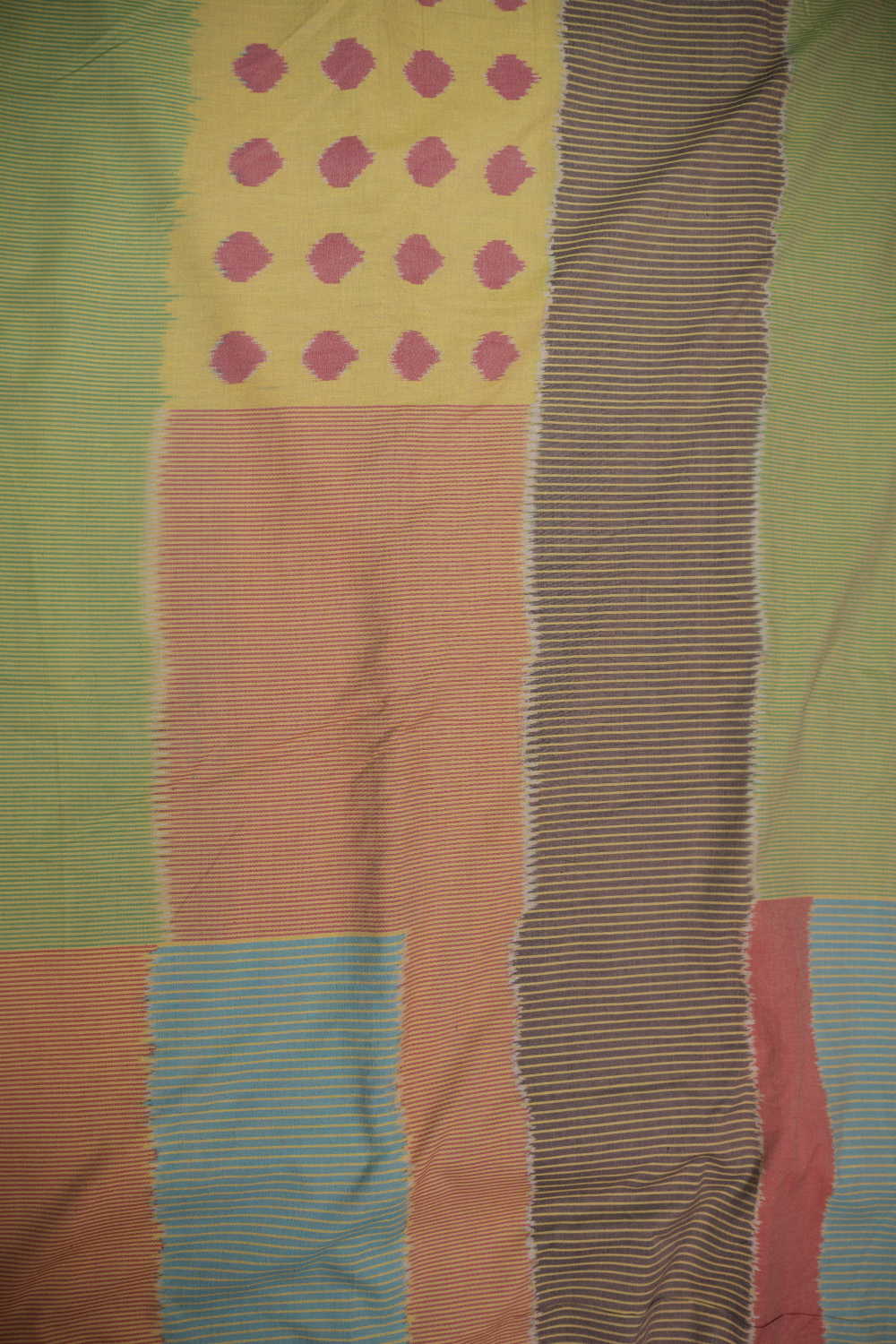 Patterned - Jungle Blocks Ikat Cotton Fabric - Image 4