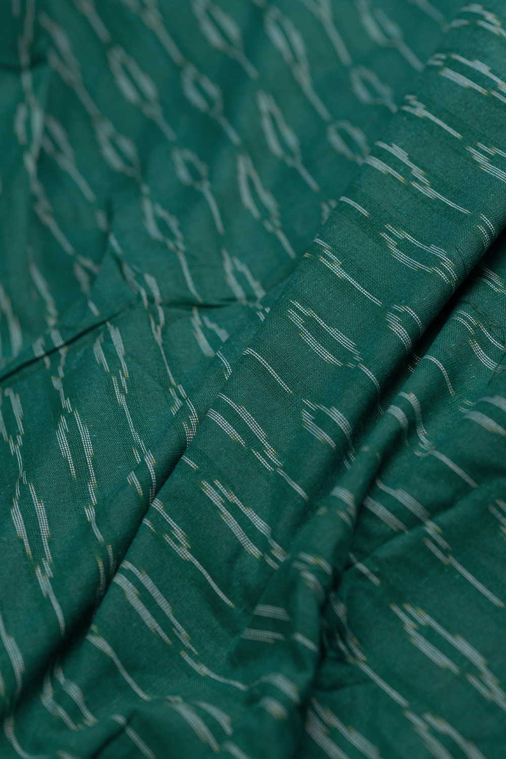 Green Ikat Cotton Fabric - Image 2