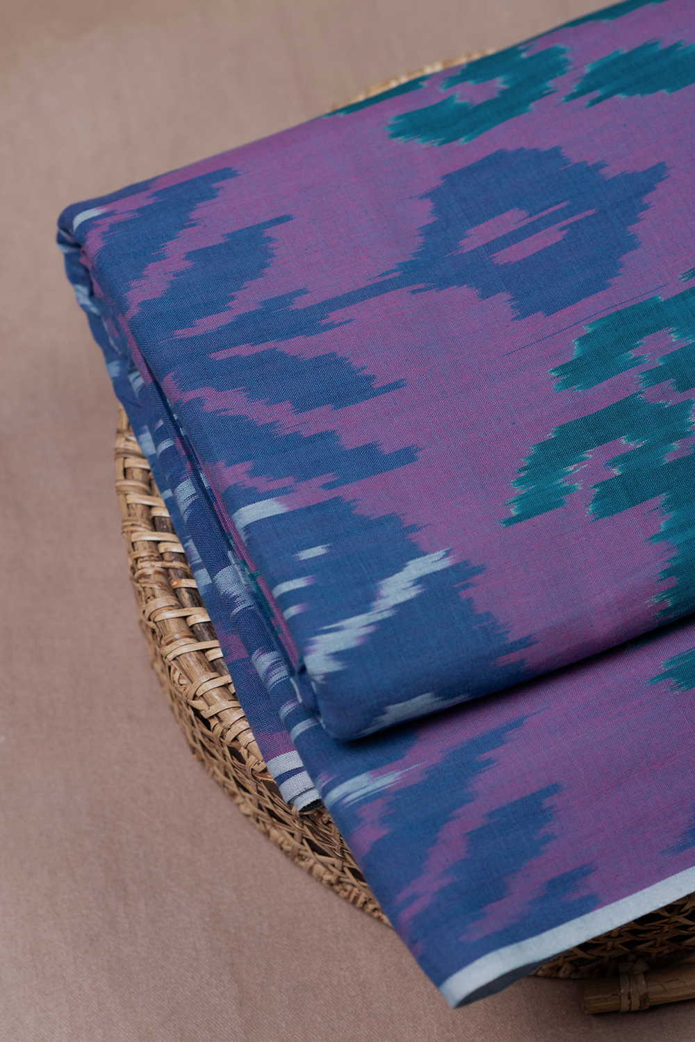 Colored Patterns Ikat Cotton Fabric