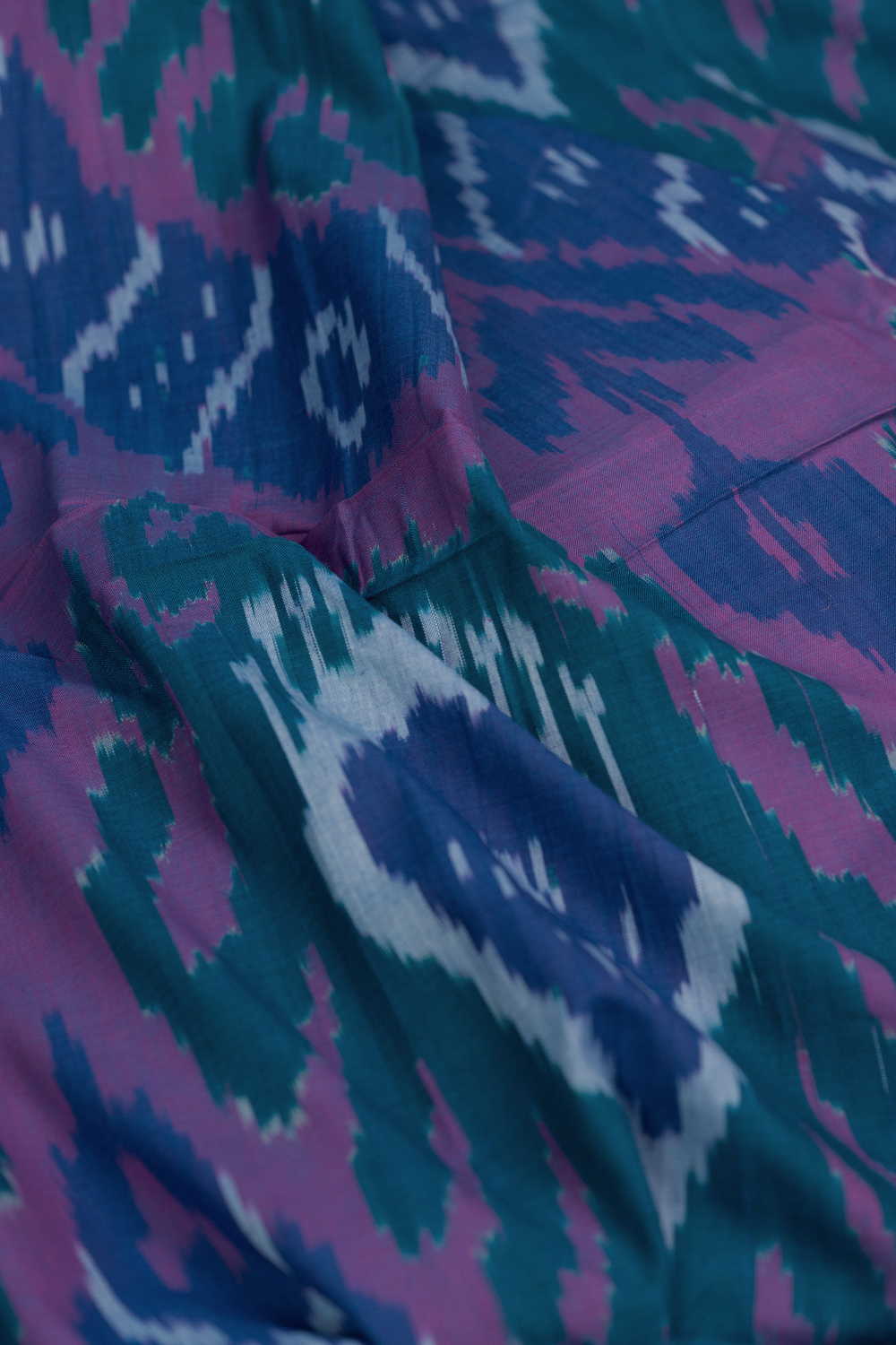 Colored Patterns Ikat Cotton Fabric - Image 3