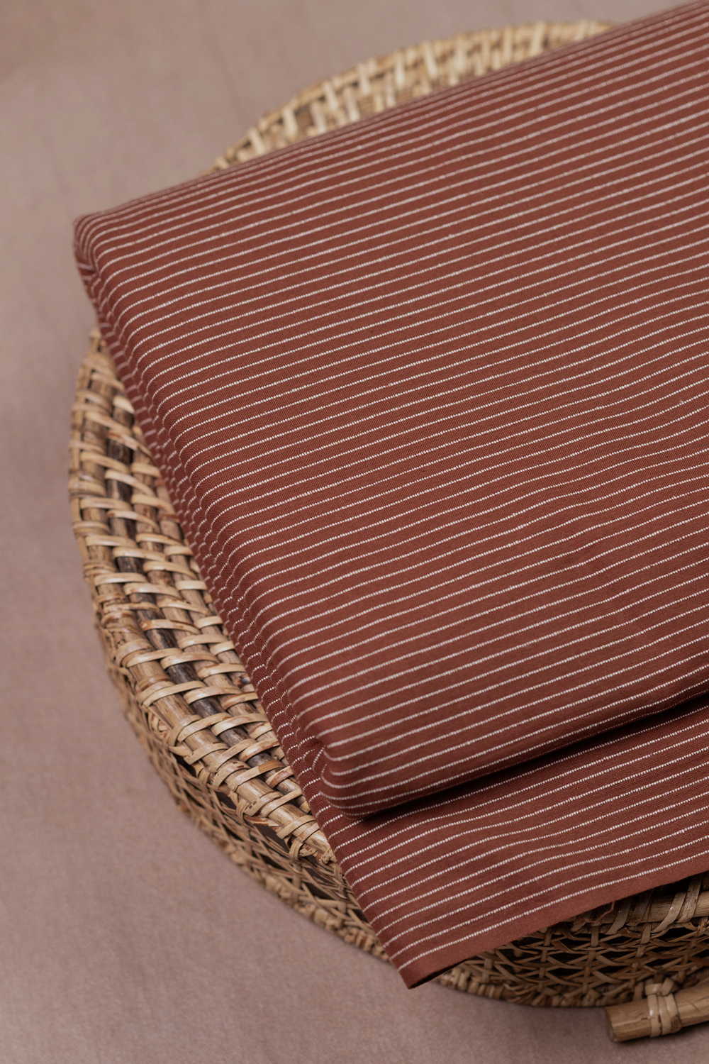 Rib Stripe Yarn Dyed Ribbed Cotton Fabric