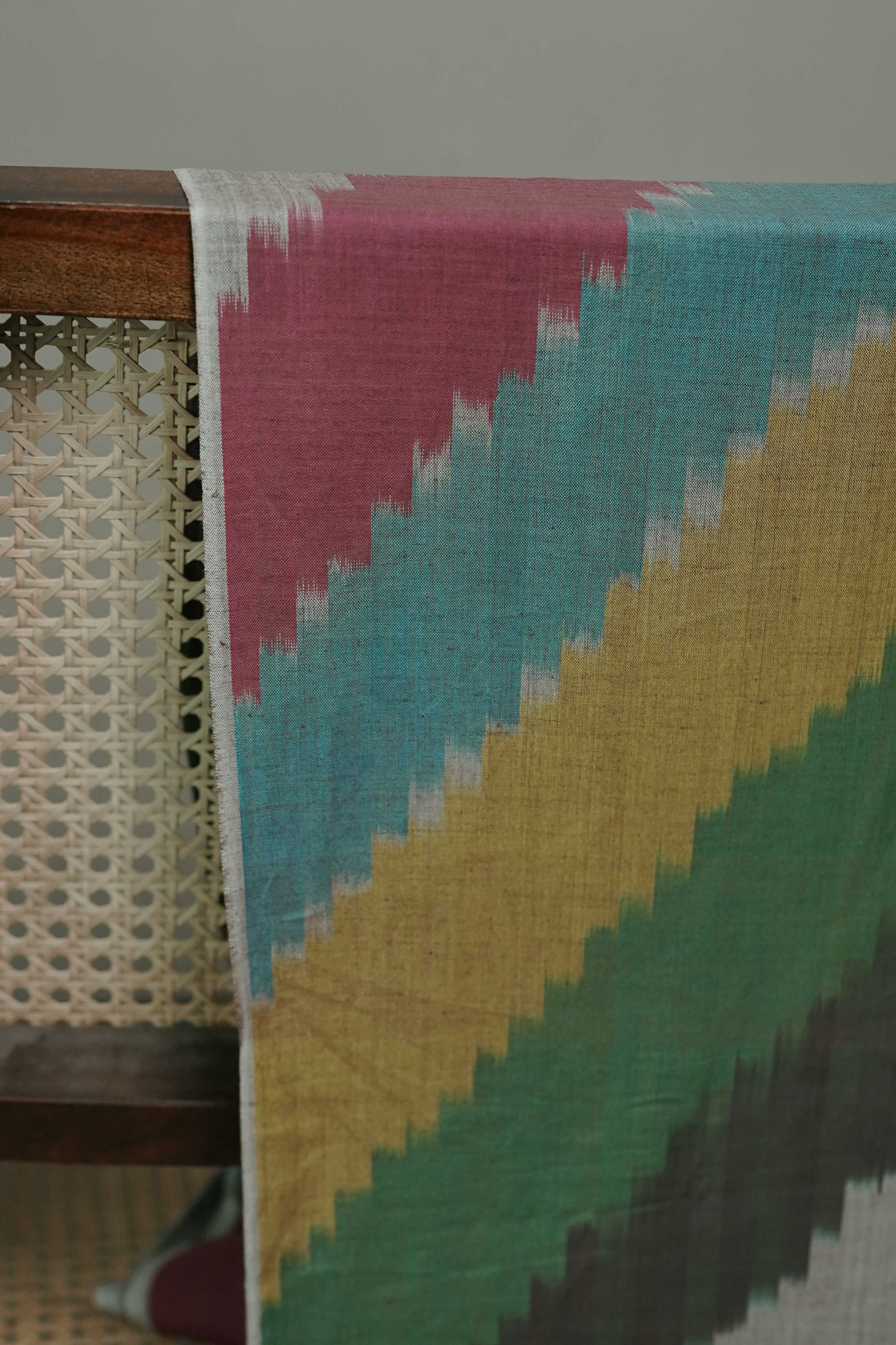 Carnival Chevron Ikat Cotton Fabric - Image 2