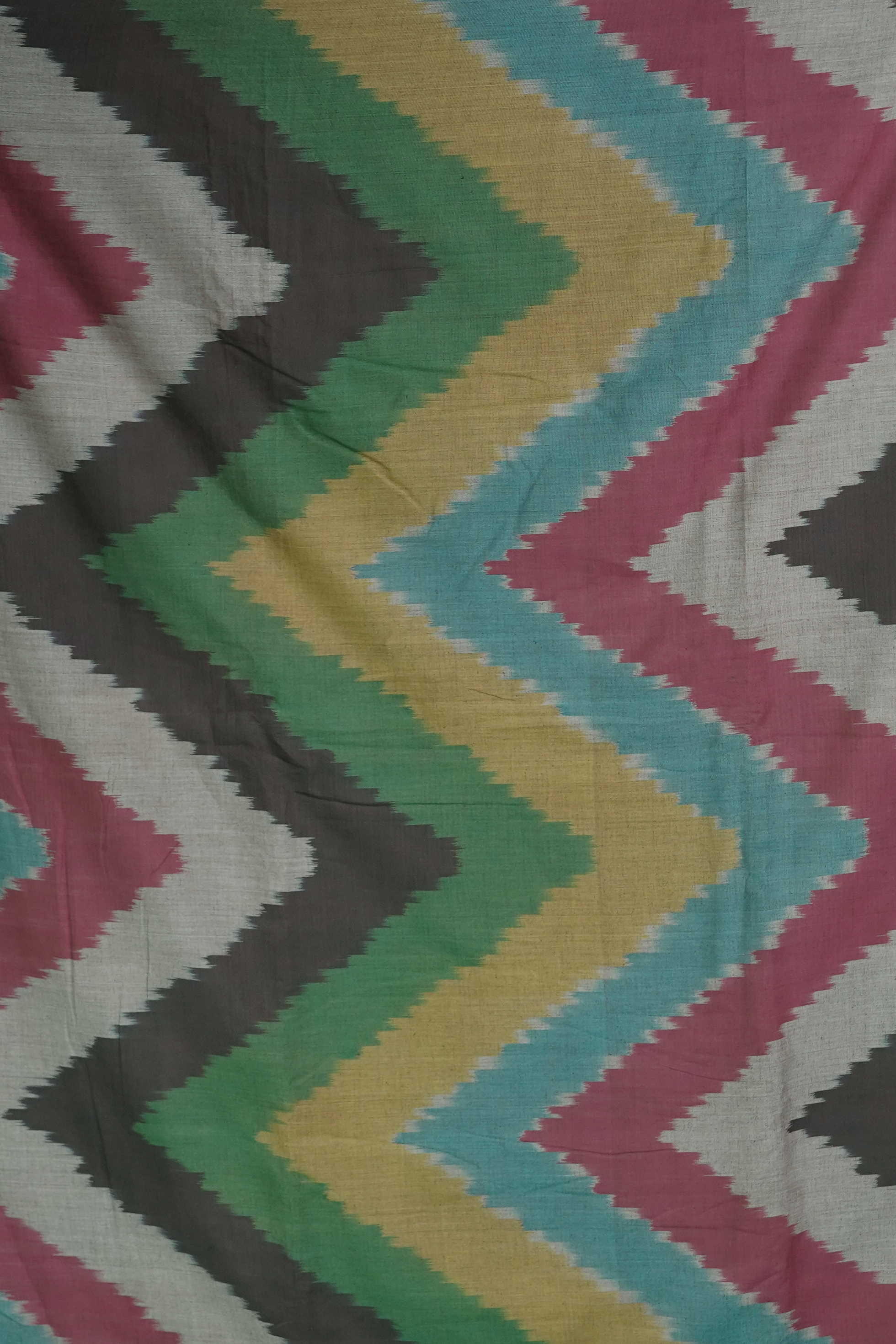 Carnival Chevron Ikat Cotton Fabric - Image 4