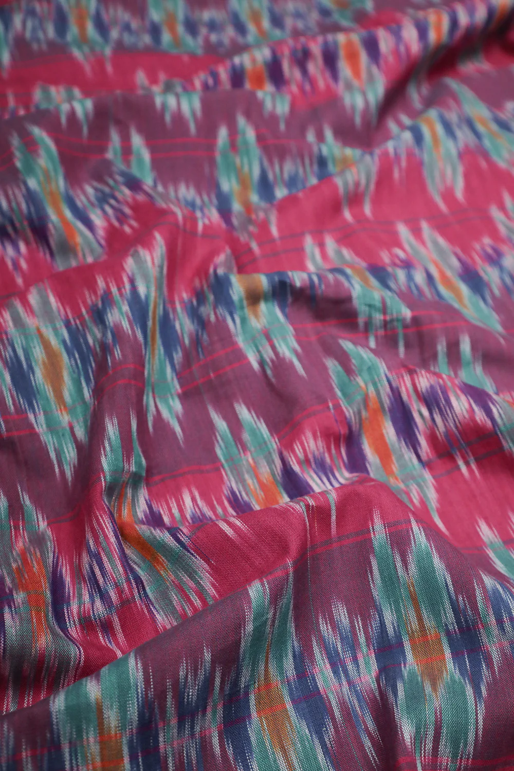 Colour-Play Ikat Cotton Fabric - Image 3