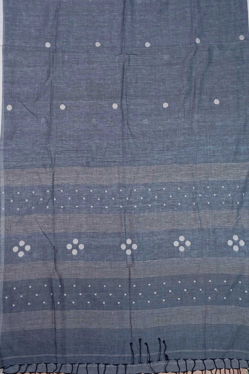 Cream Butta Jamdani Cotton Dupatta - Image 2