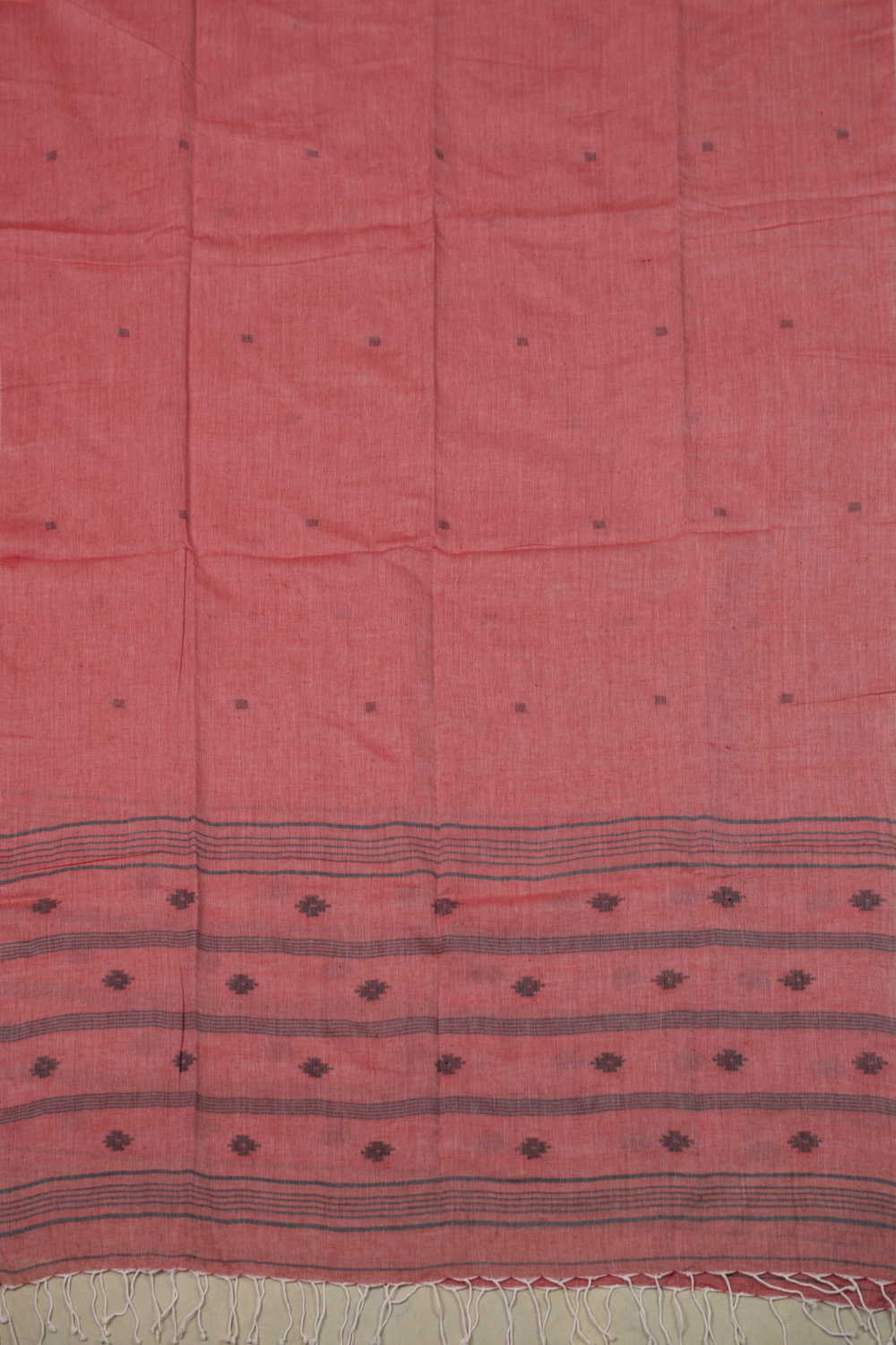 Shade of Pink Jamdani Cotton Dupatta - Image 3