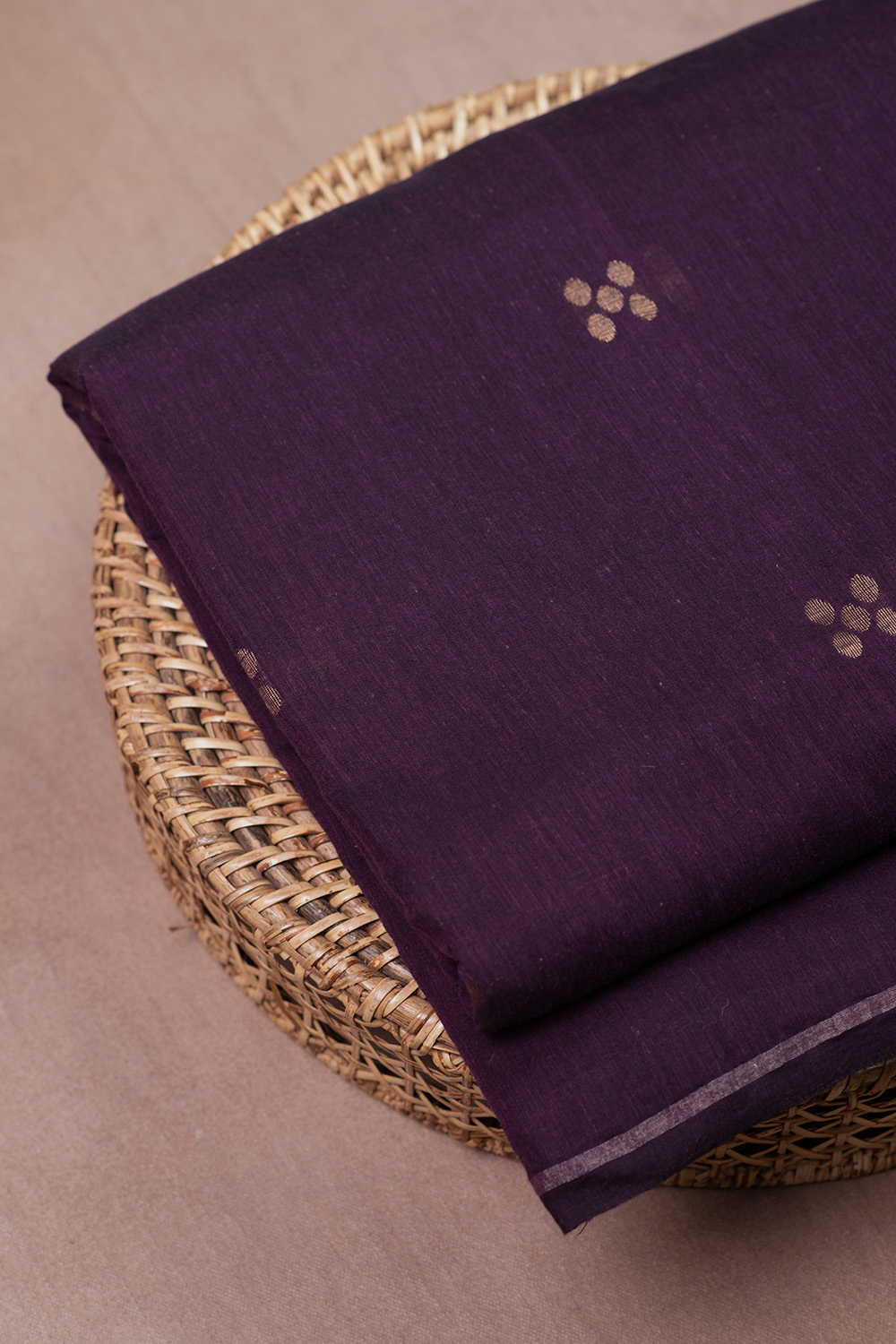 5 Square Butta Jamdani Cotton Fabric