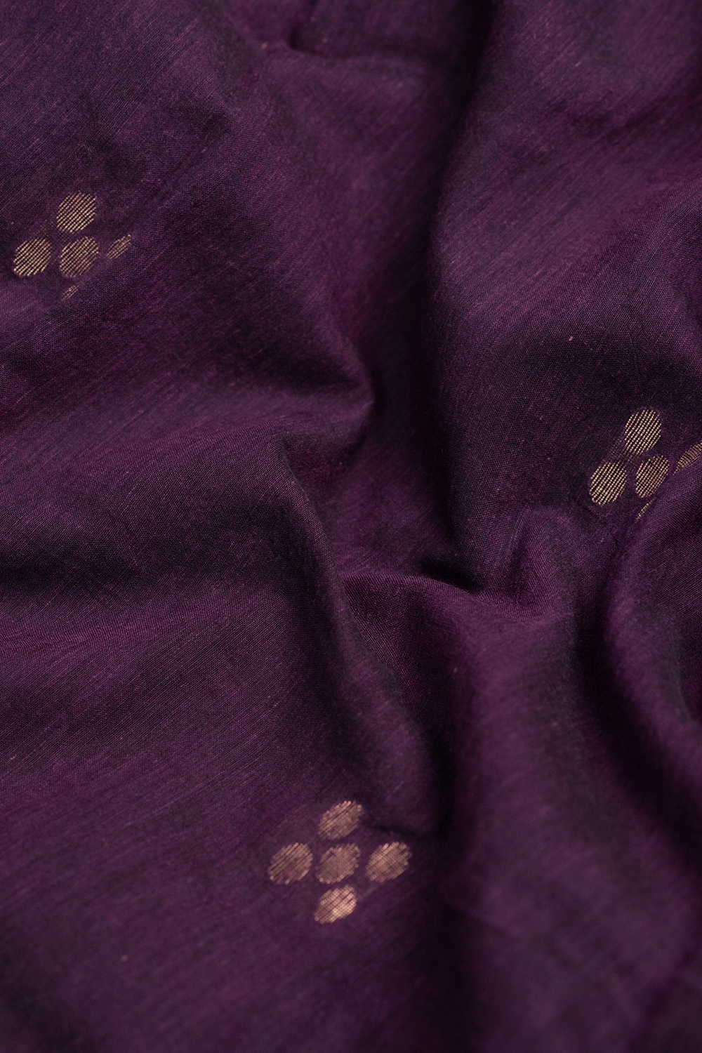 5 Square Butta Jamdani Cotton Fabric - Image 3