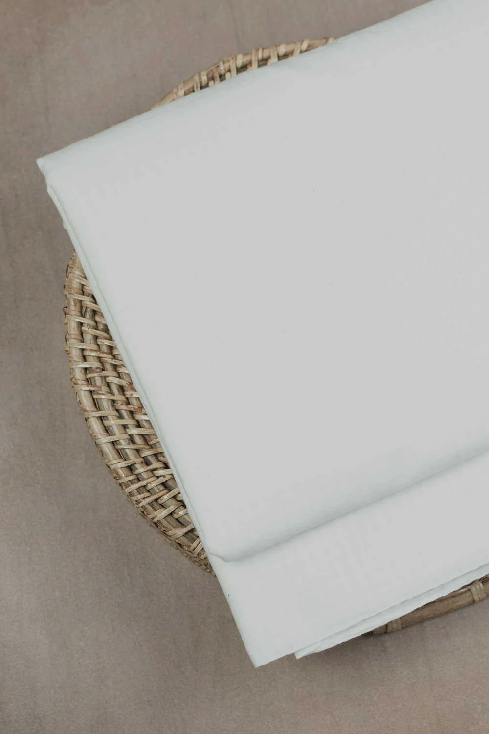 Coconut Cream - Checks Handwoven Cotton Fabric - Image 3