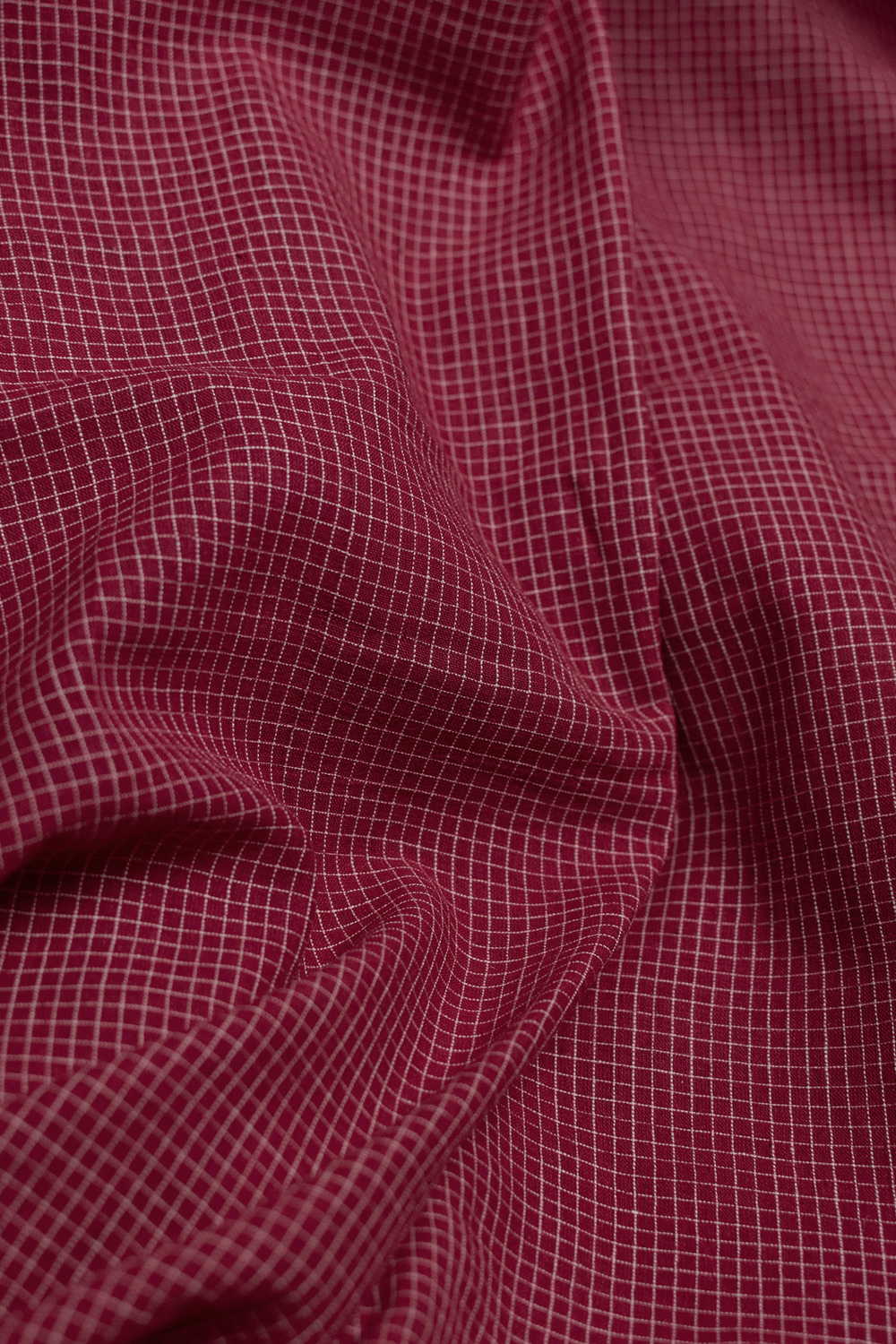 Micro Checks Handwoven Cotton Fabric - Image 3