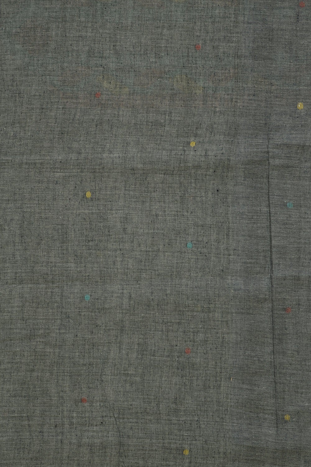 Dual Shaded Greyish Blue with White Jamdani Kurta Fabric - Image 4