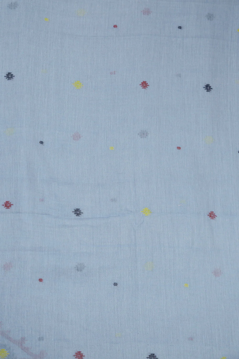 Baby Blue Jamdani Kurta Fabric - Image 3