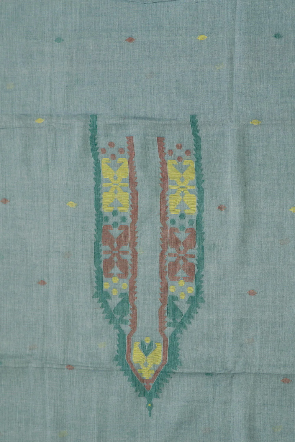 Light Blue Jamdani Kurta Fabric - Image 3