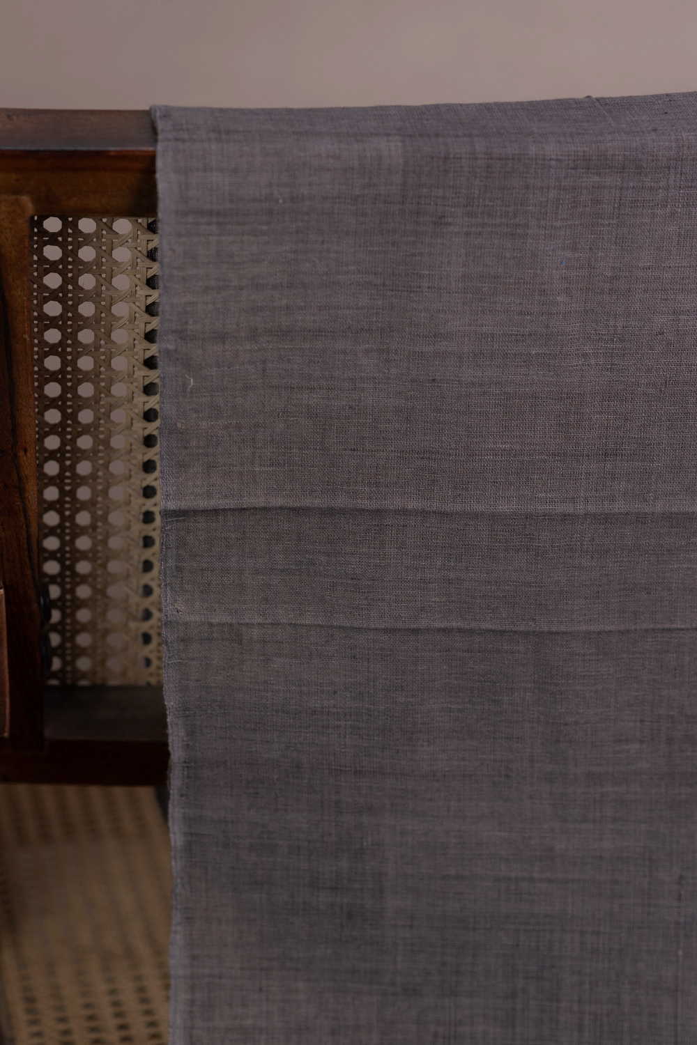 Plain Grey Kala Cotton Fabric - Image 2