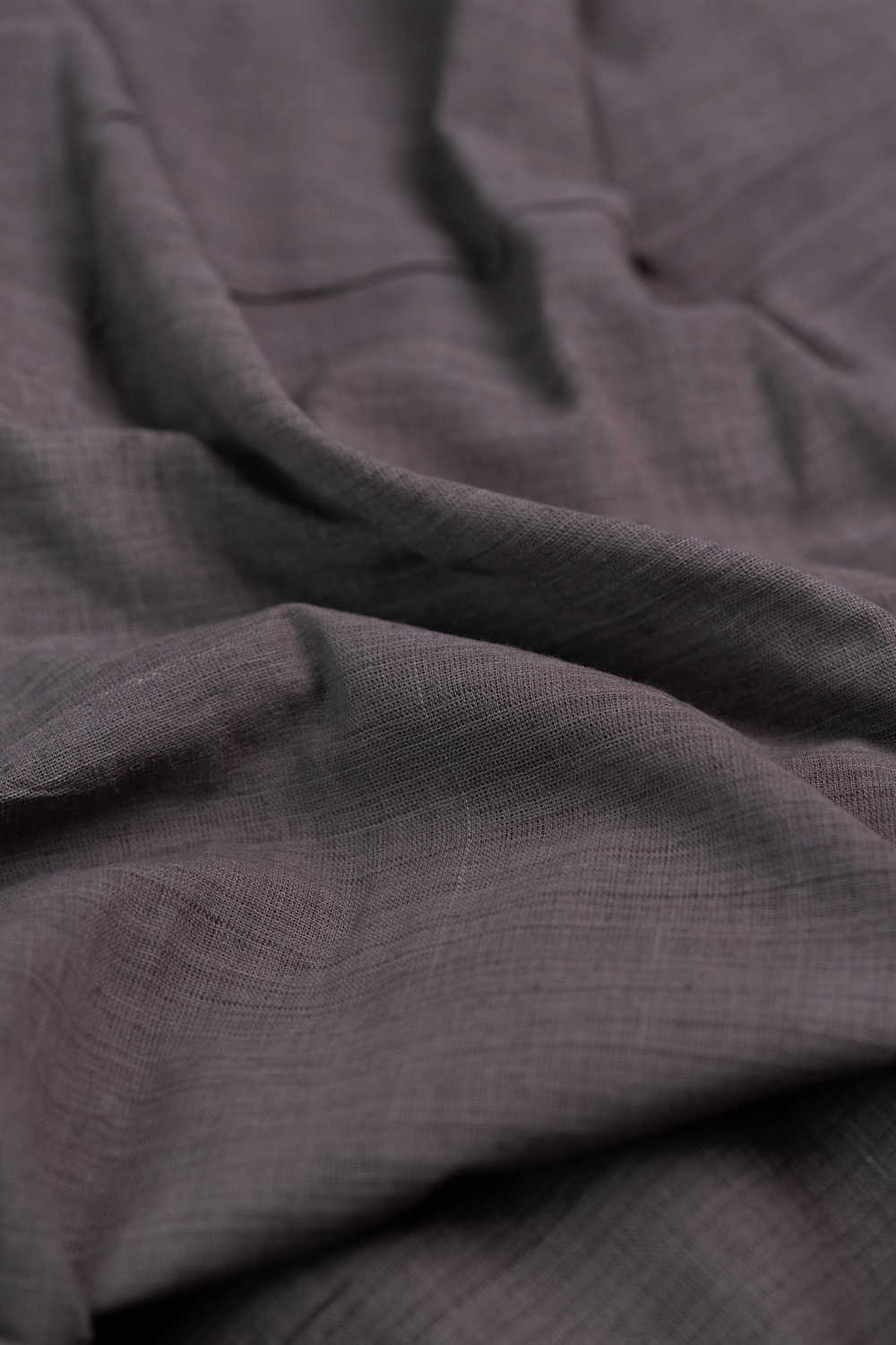 Plain Grey Kala Cotton Fabric - Image 3