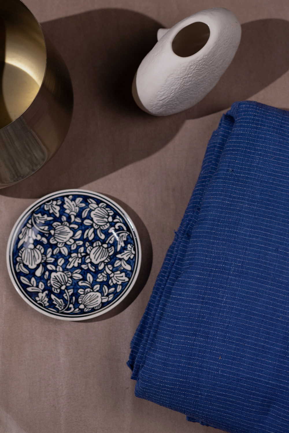 Dark Blue Kala Cotton Fabric