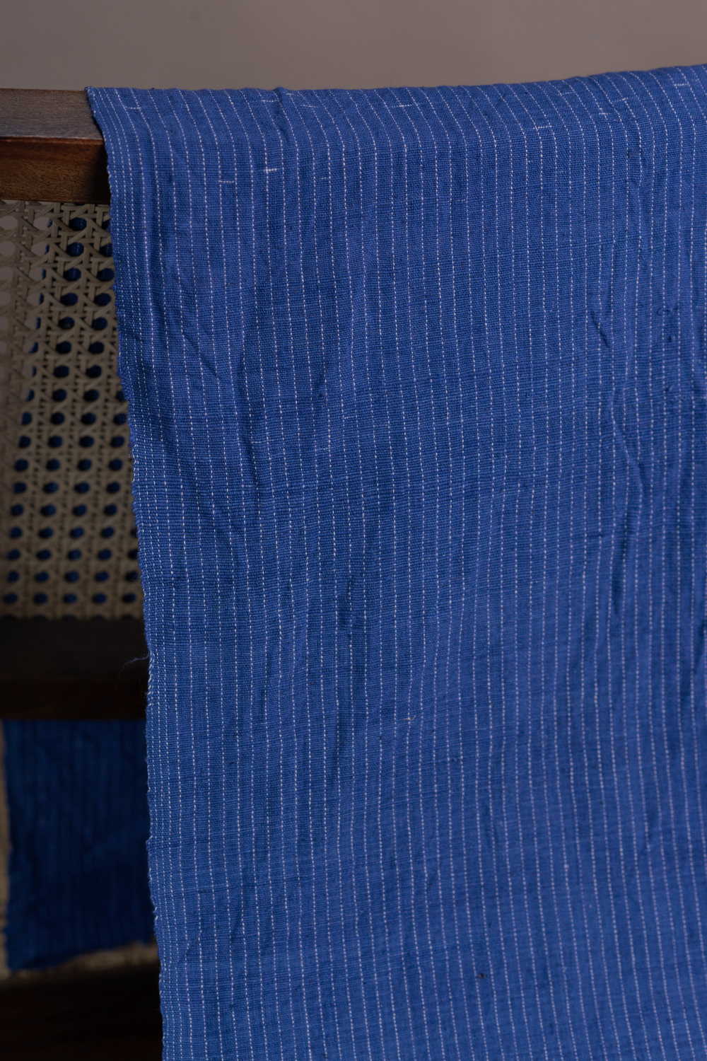 Dark Blue Kala Cotton Fabric - Image 2