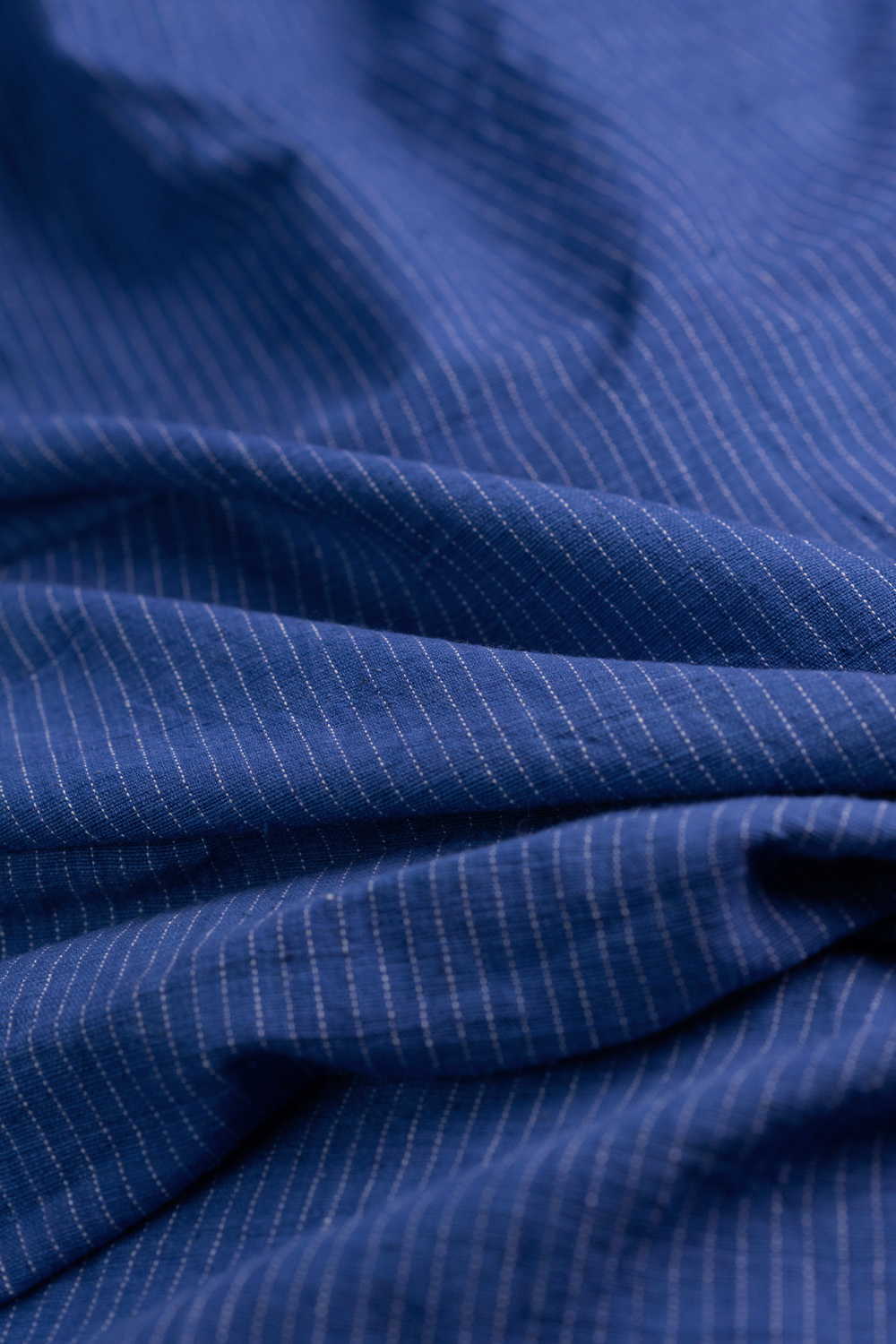Dark Blue Kala Cotton Fabric - Image 3