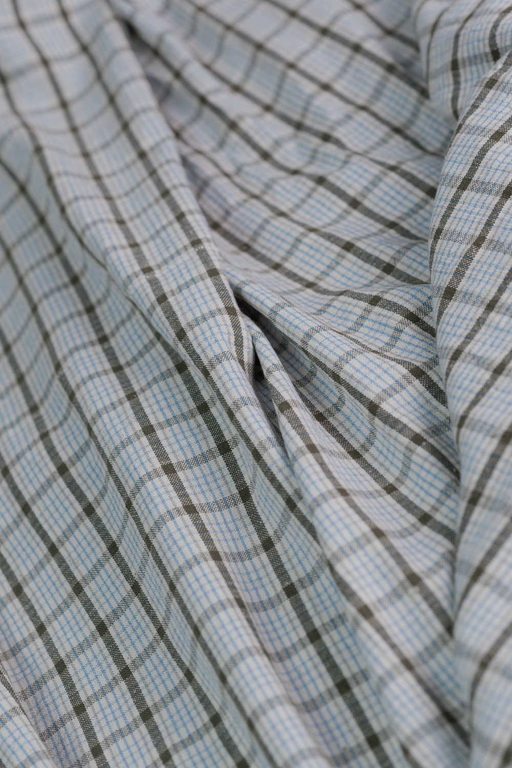 Checkered Pattern Kala Cotton Fabric - Image 3