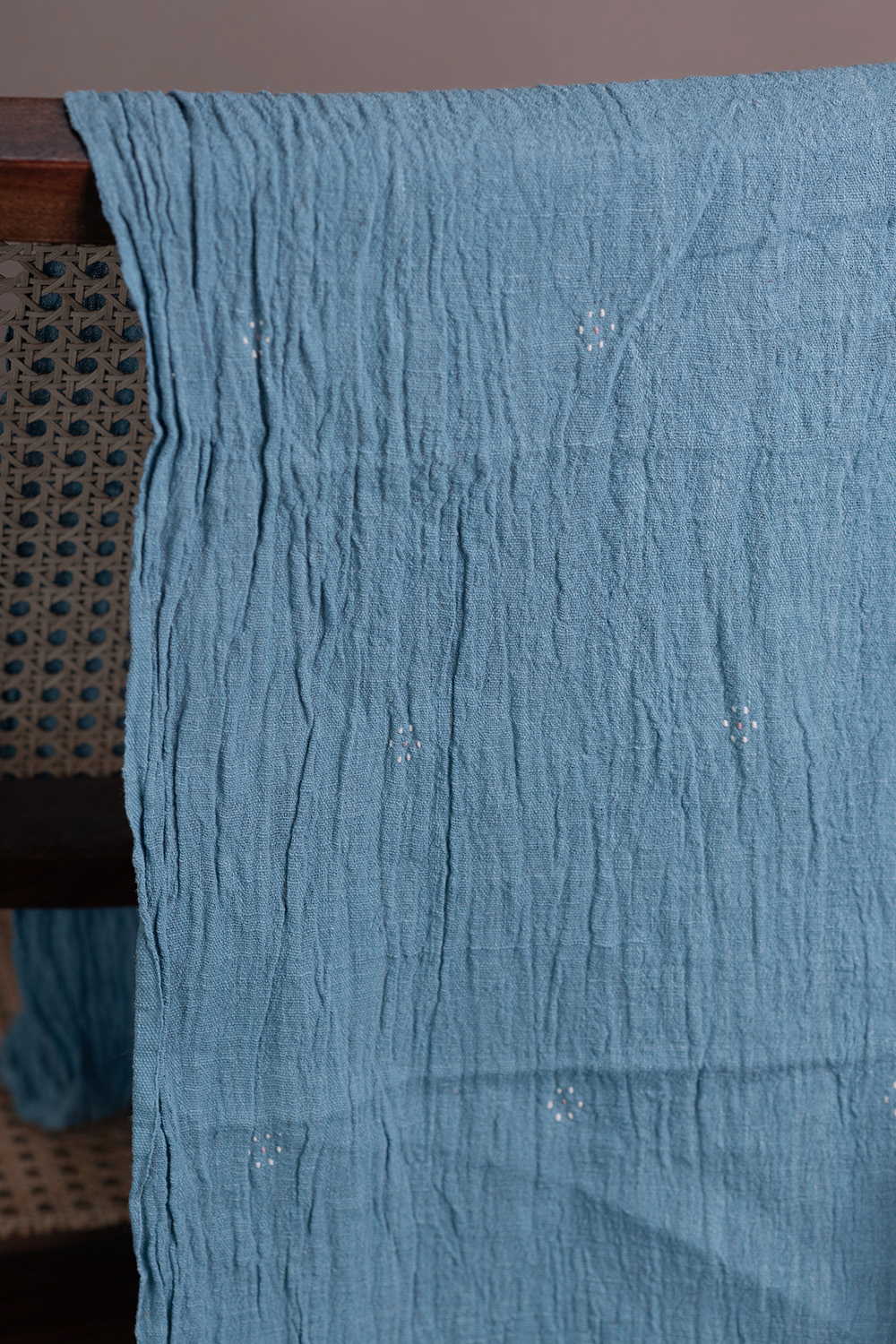 Cornflower Blue Kala Cotton Fabric - Image 2