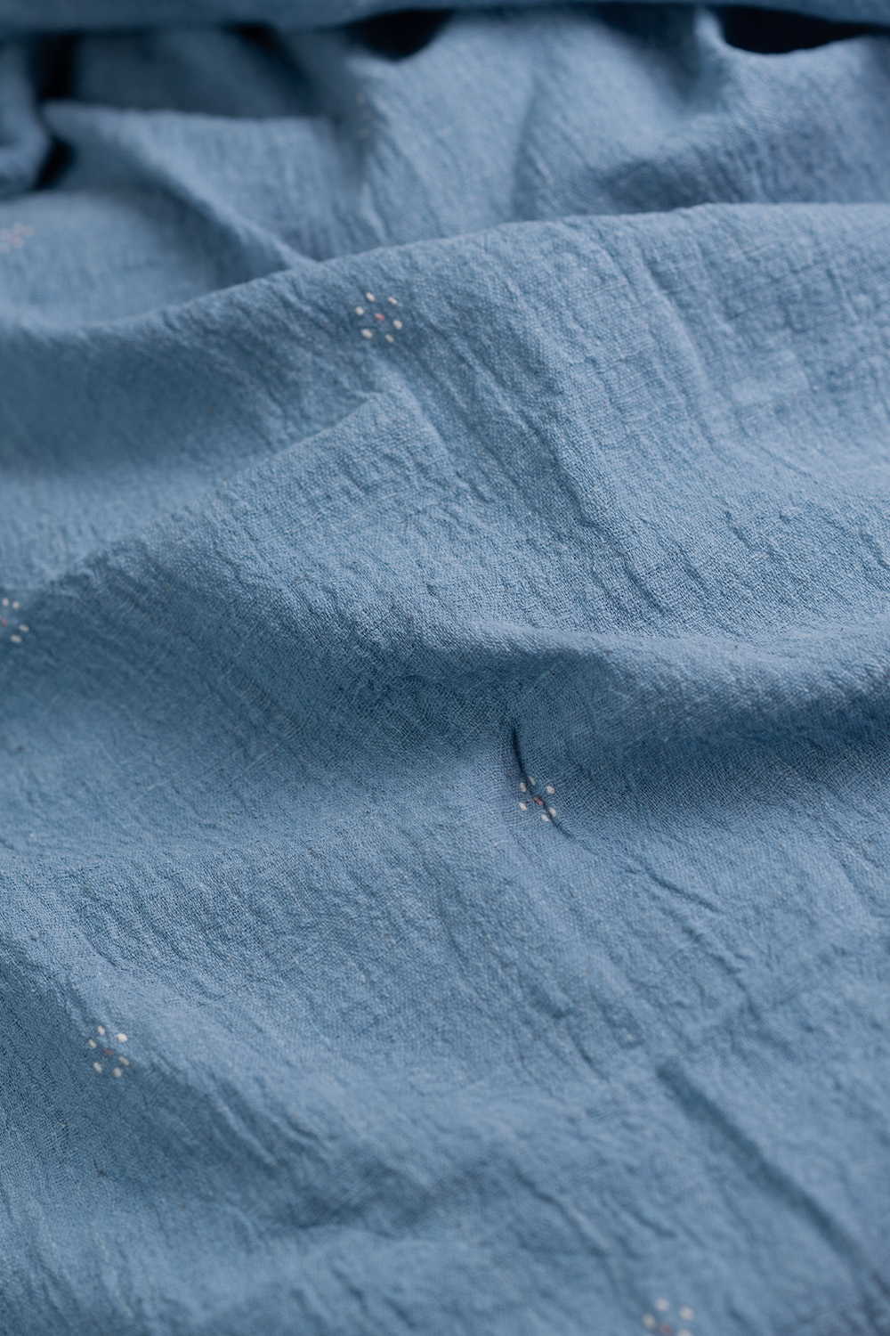 Cornflower Blue Kala Cotton Fabric - Image 3
