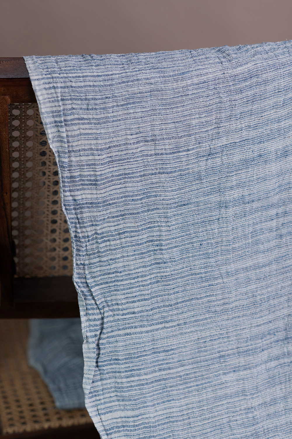 Blue Stripes Kala Cotton Fabric - Image 2