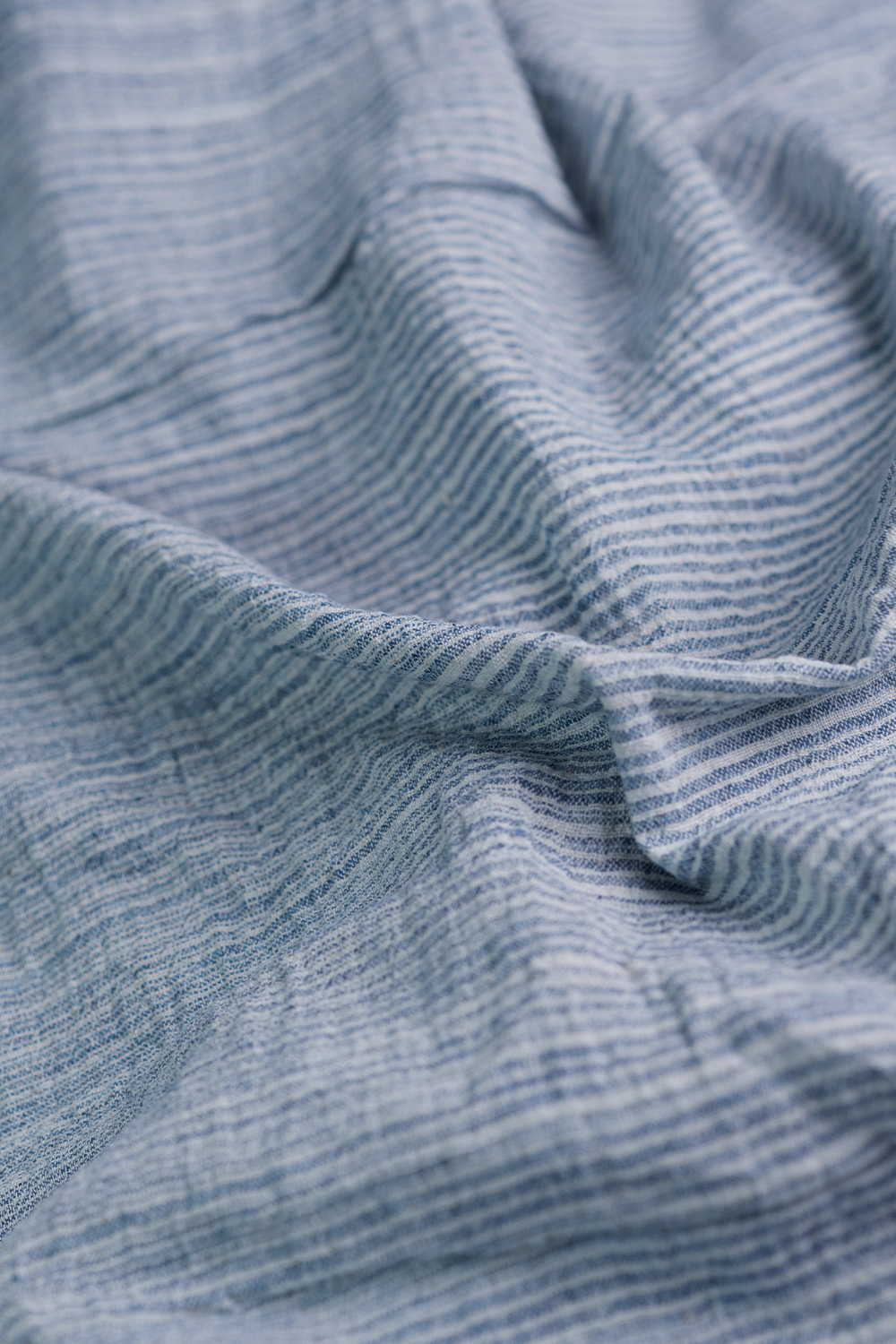 Blue Stripes Kala Cotton Fabric - Image 3