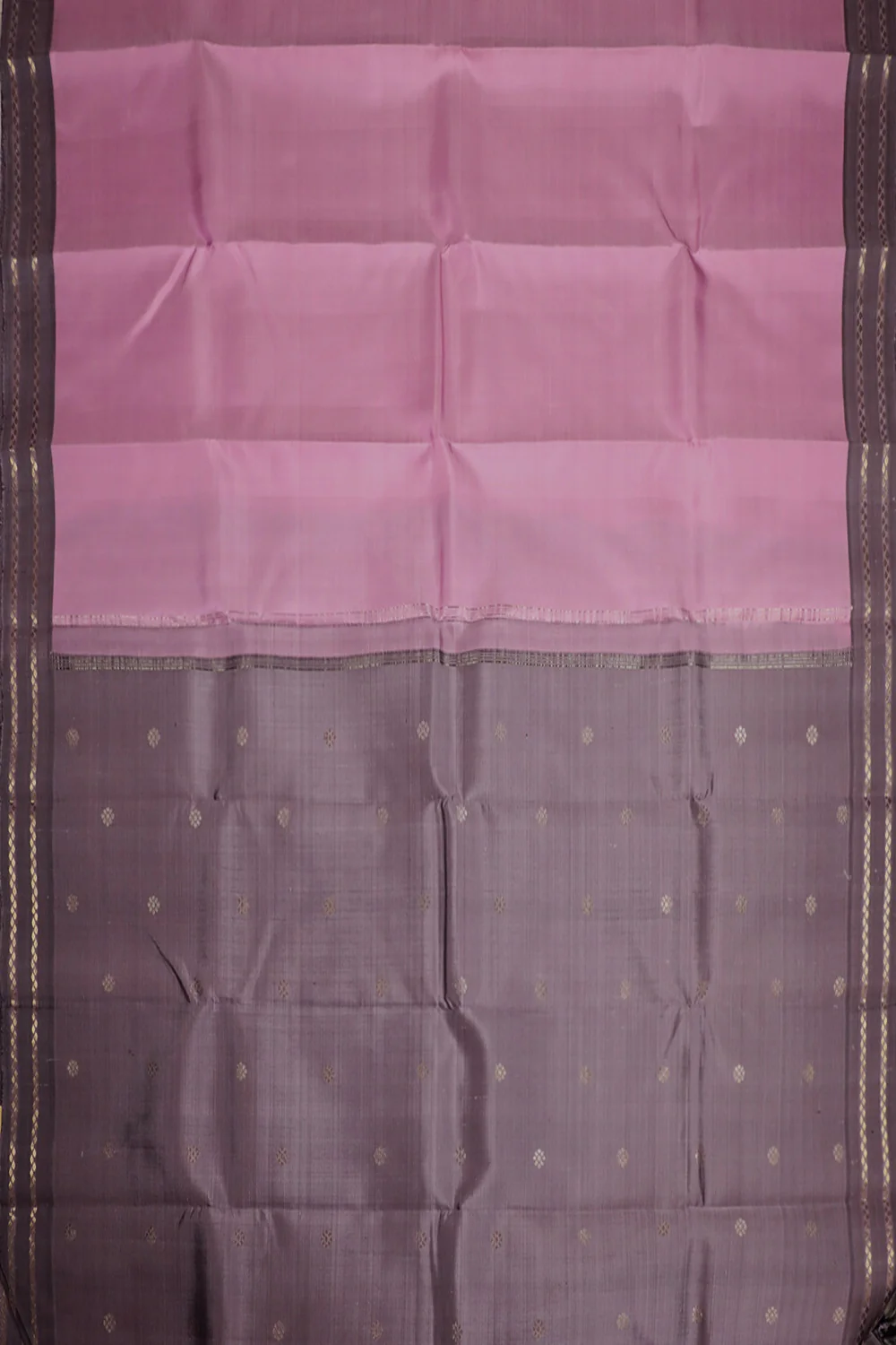 Thulian Pink Kanchi Silk Saree - Image 2