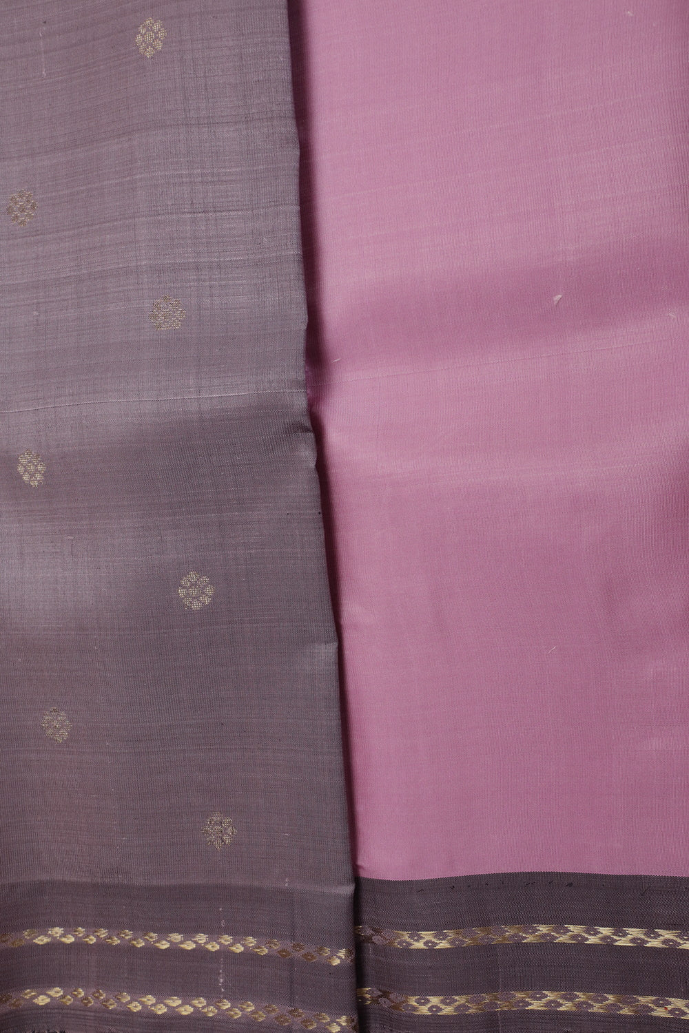 Thulian Pink Kanchi Silk Saree - Image 4