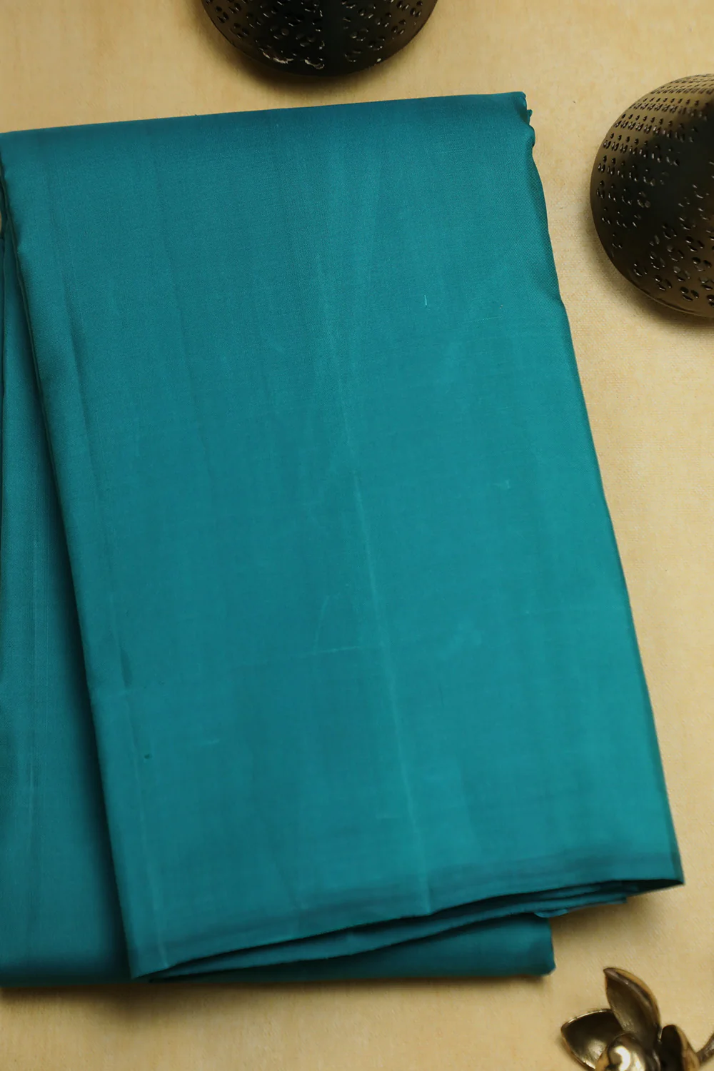 Peacock Blue Kanchi Silk Saree