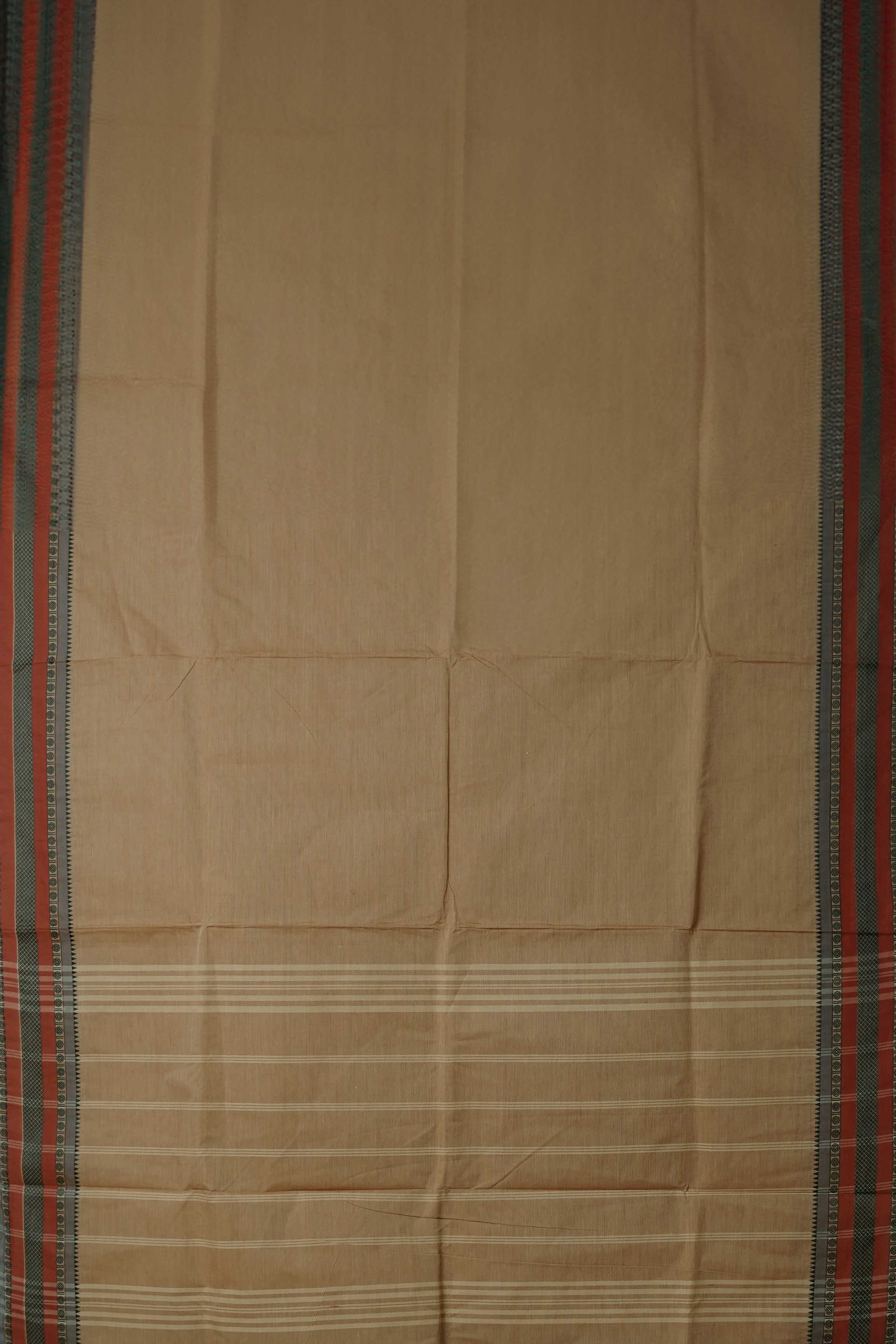 Shade of Beige Kanchipuram Cotton saree - Image 2