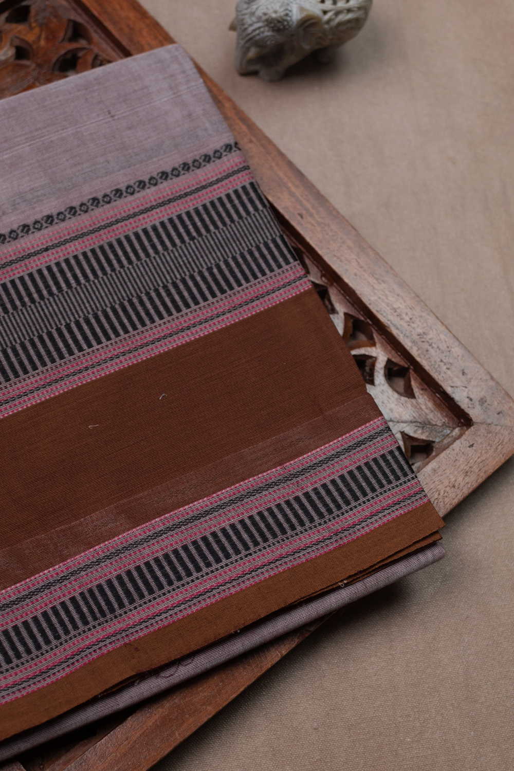 Little Thread Butta Kanchipuram Cotton saree