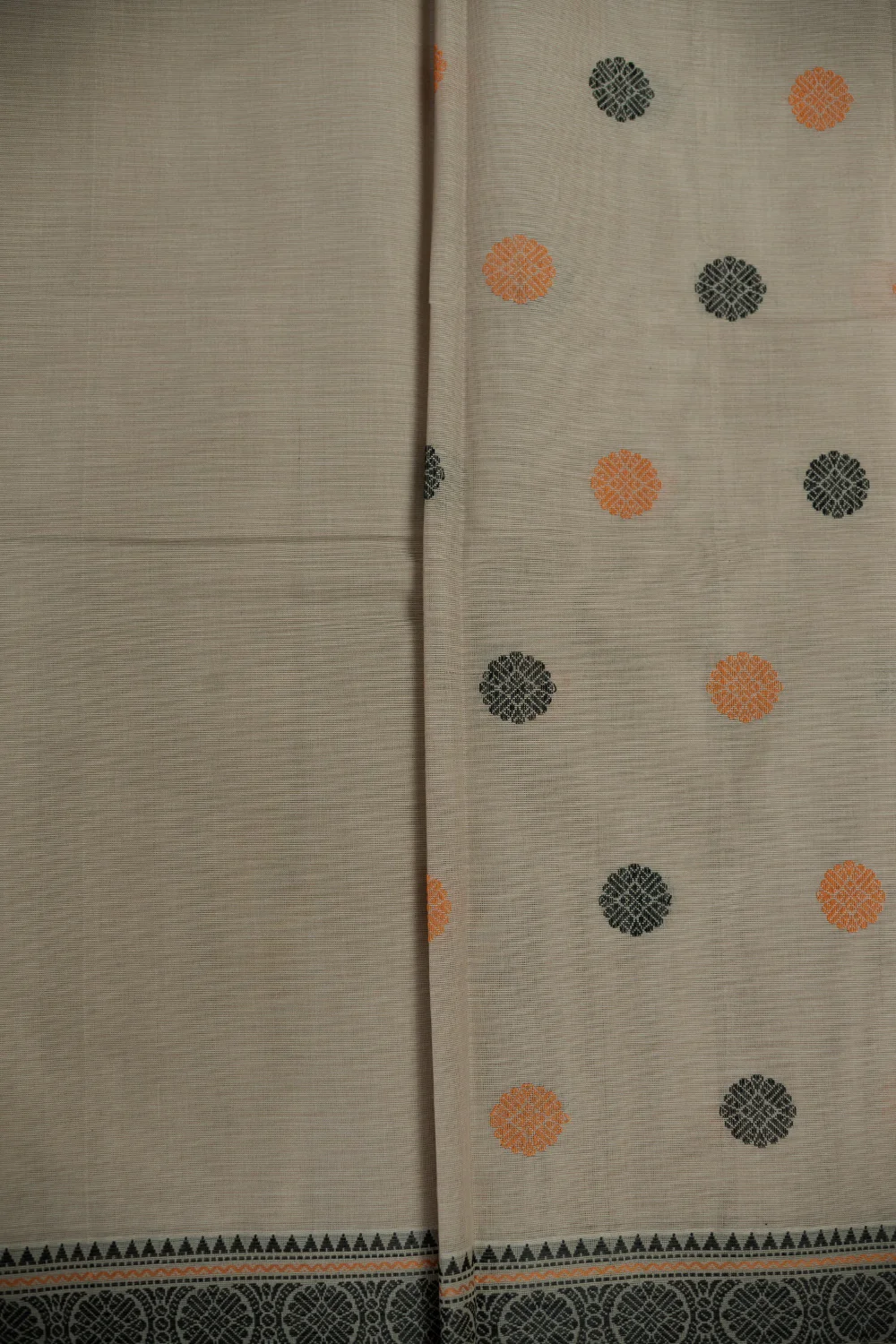Baby Beige Kanchipuram Cotton saree - Image 4