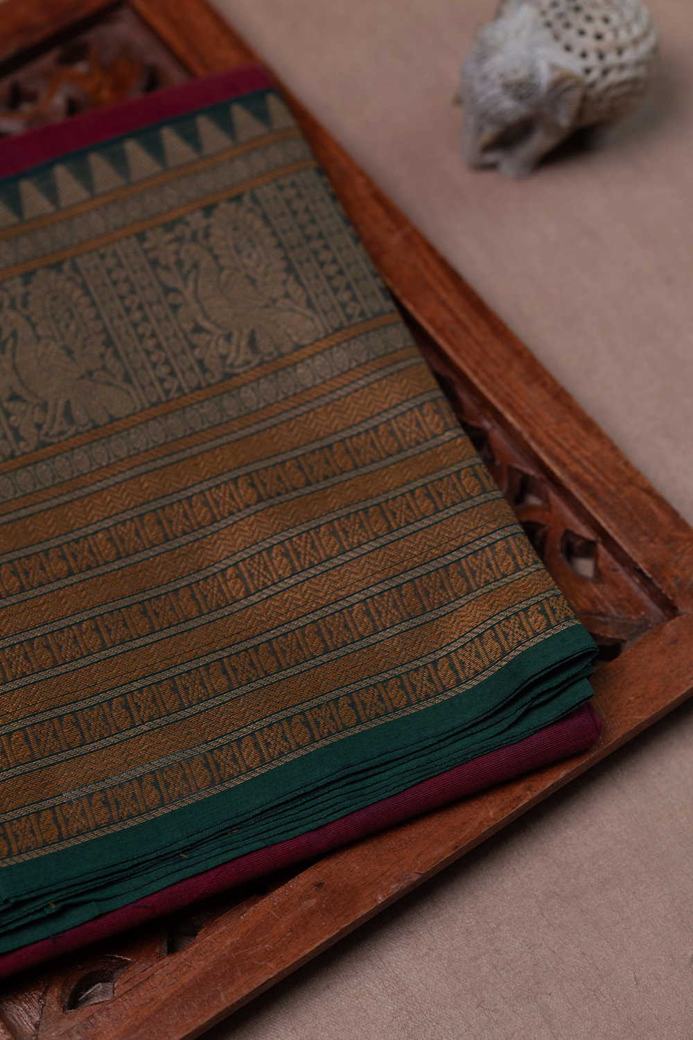 Pink Kanchipuram Cotton saree