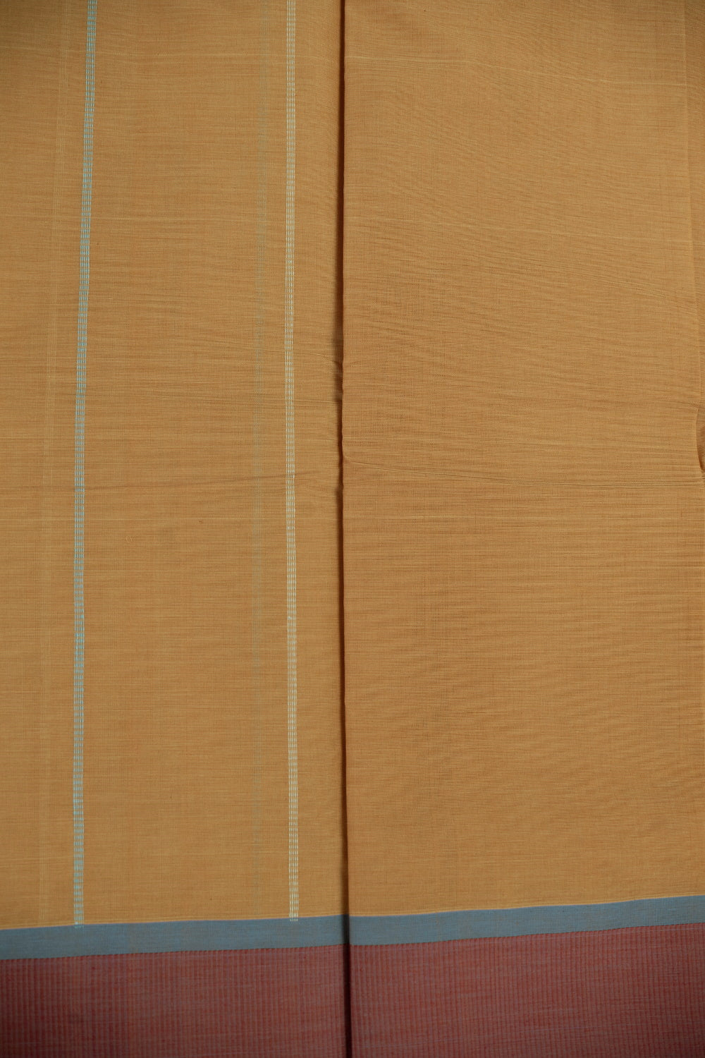 Yellow Kanchipuram Cotton saree - Image 4