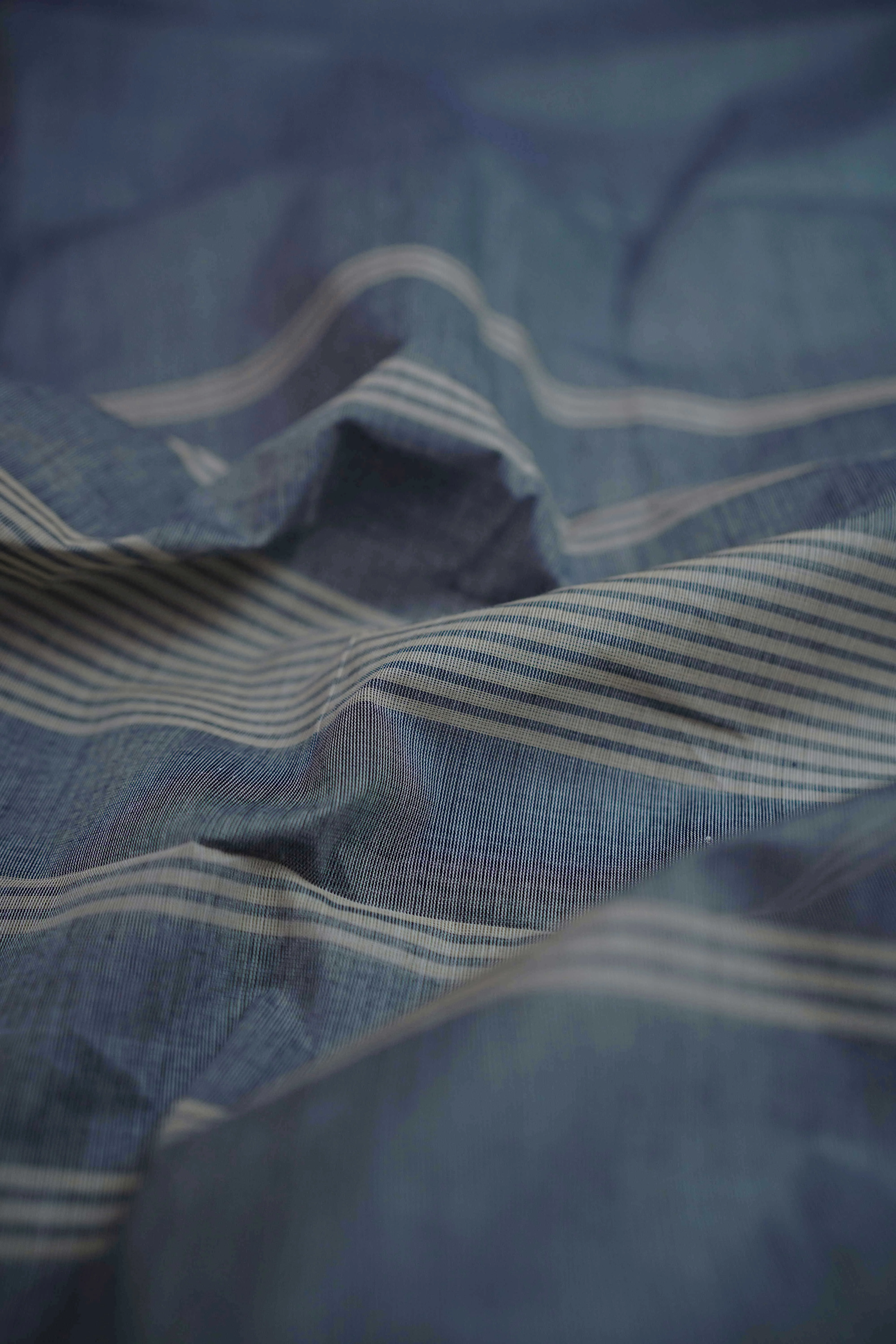 Coin Grey Kanchipuram Cotton saree - Image 3