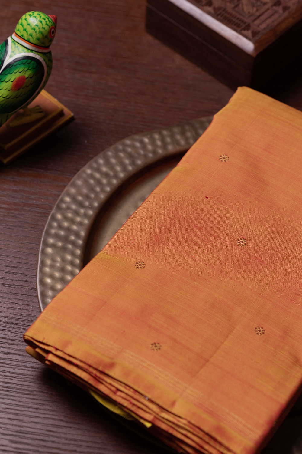 Traditional Yellow Kanchipuram Silk saree