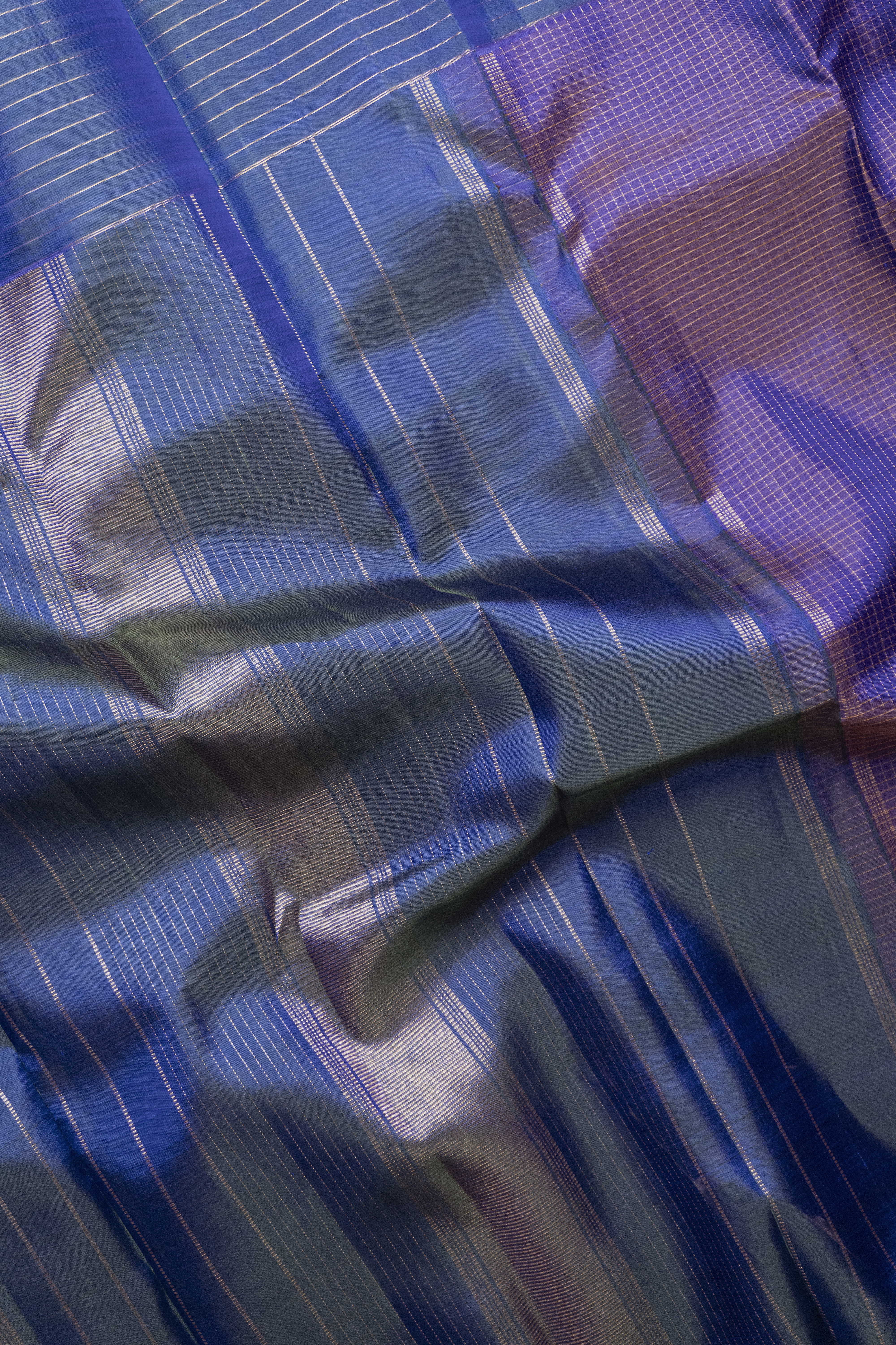 Royal Purple Kanchipuram Silk saree - Image 3