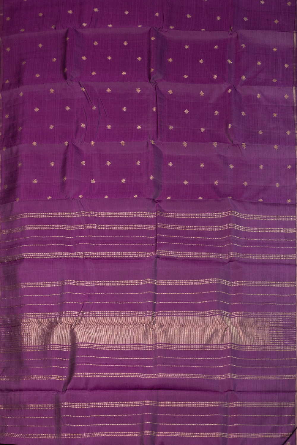 Zari Butti - Purple Kanchipuram Silk saree - Image 2